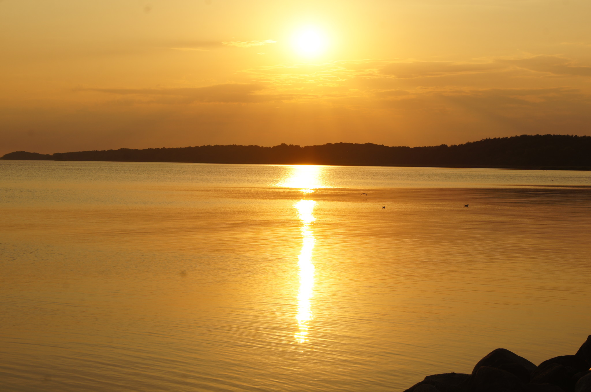 Sonnenuntergang im Usedom Urlaub