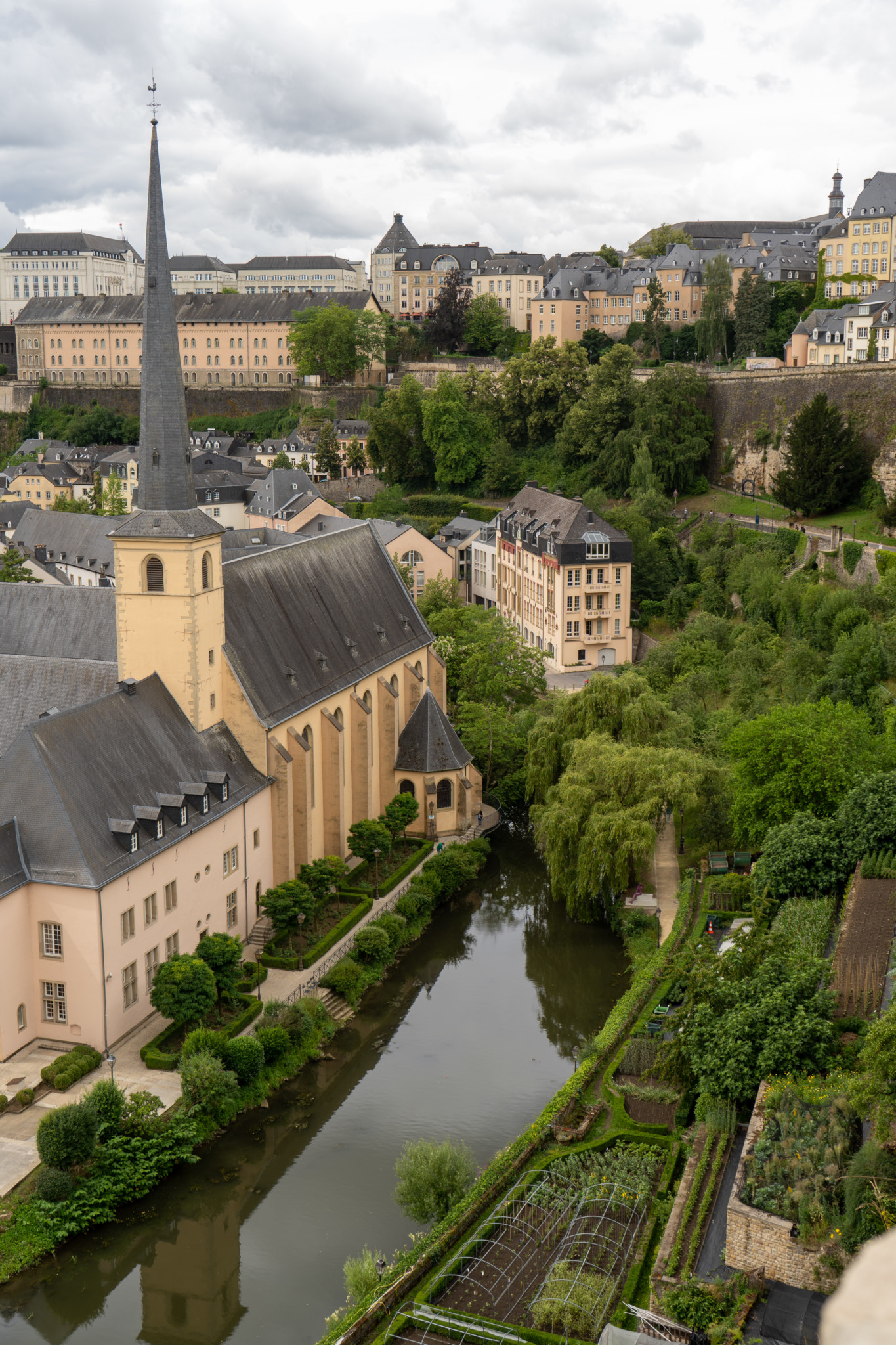 Ausblick von der Corniche in Luxemburg