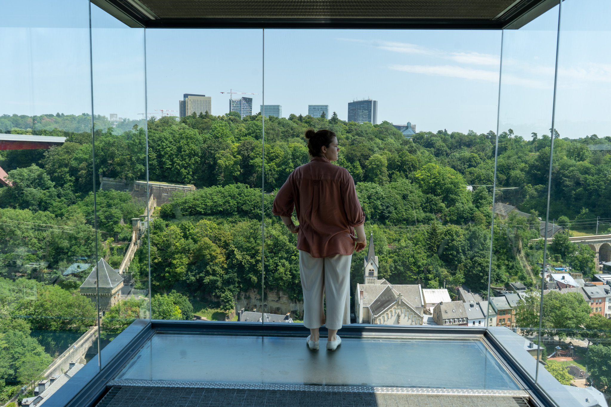 Panorama Fahrstuhl in Luxemburg