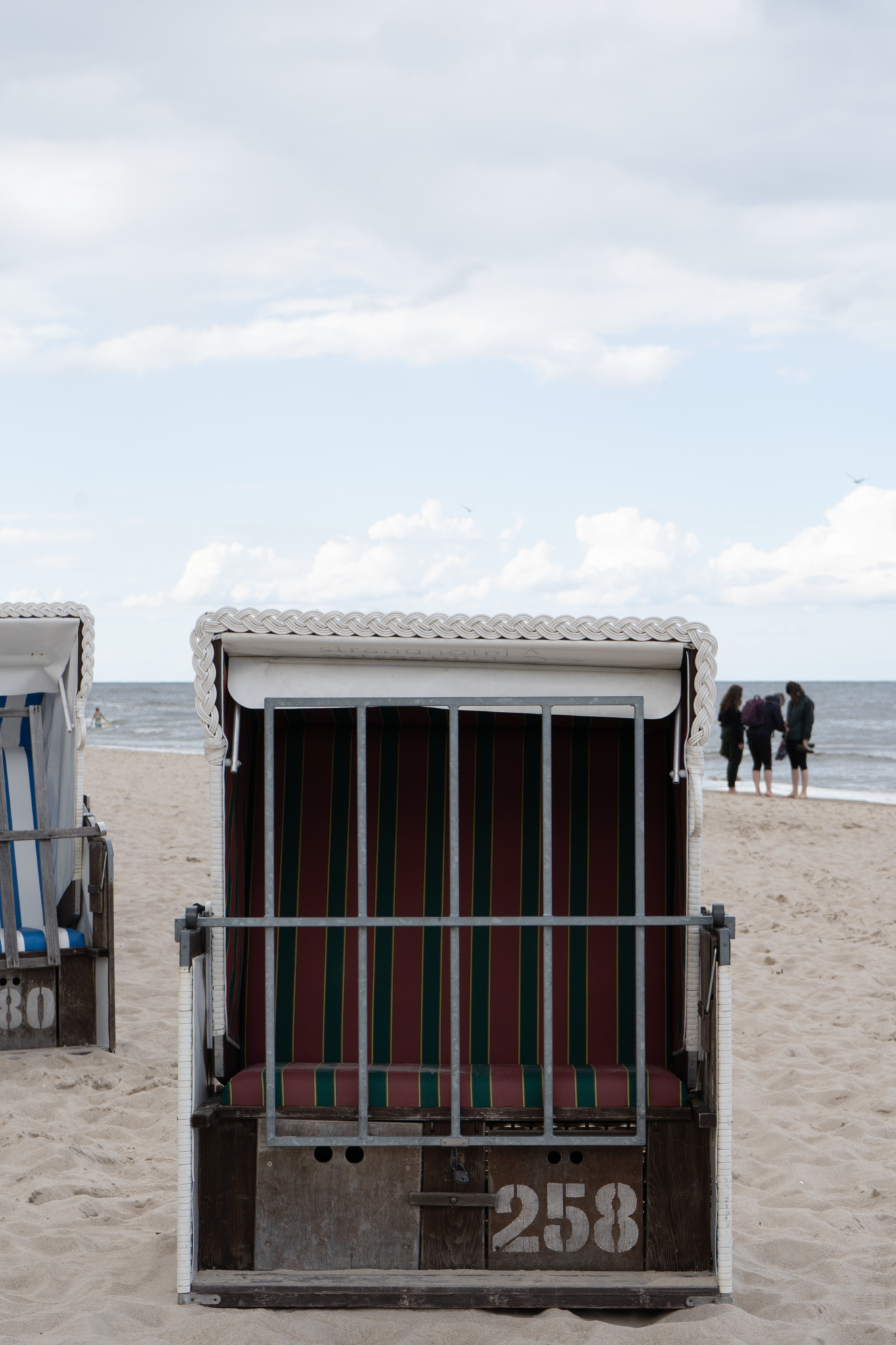 Strandkorb am Strand von Zinnowitz