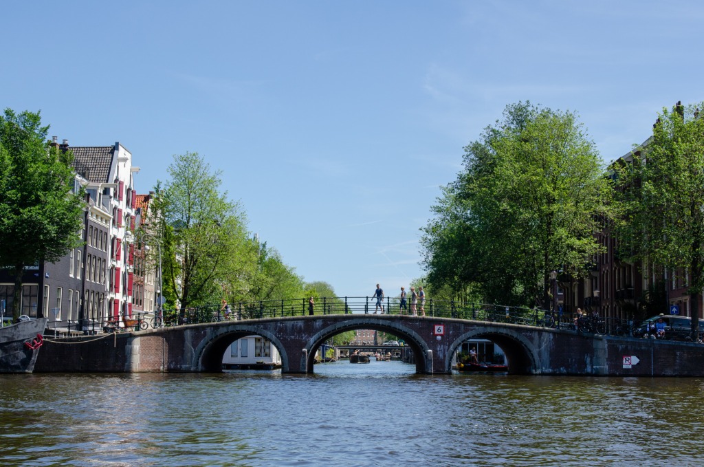 Typische Brücke in Amsterdam