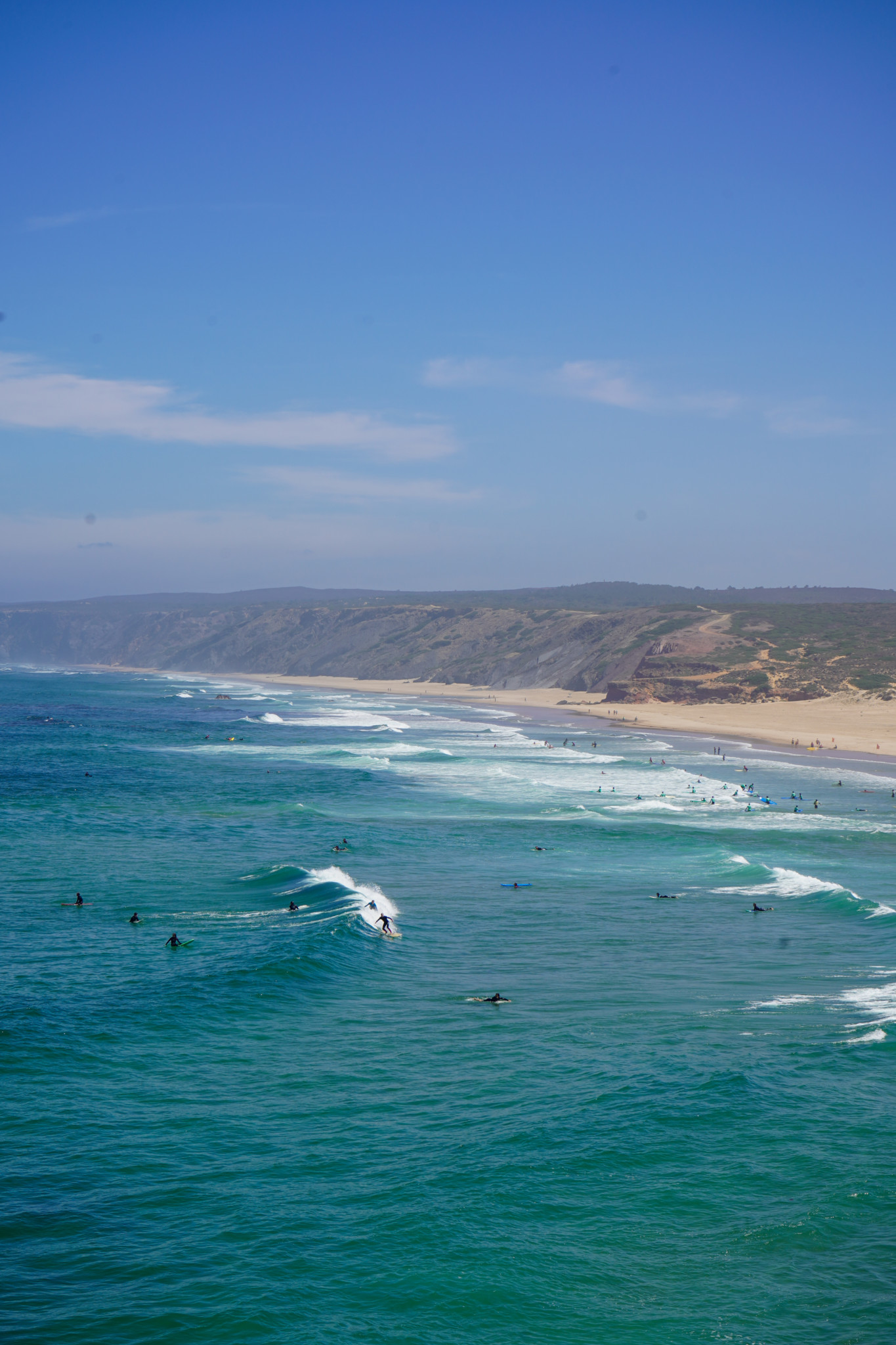 Surfing in Bordeira
