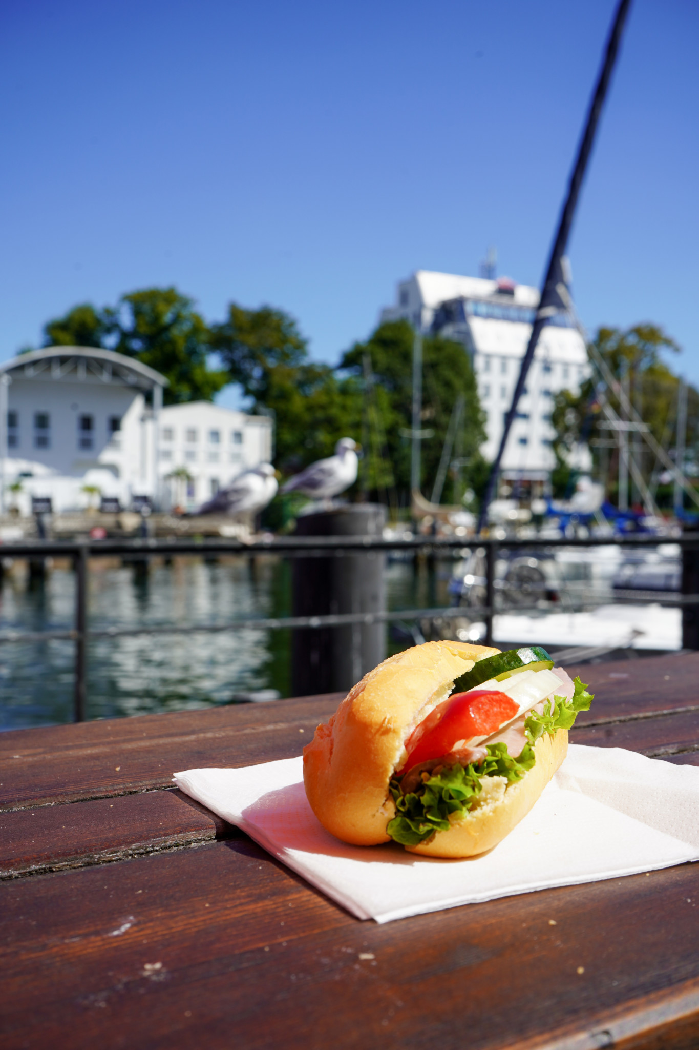 Fischbrötchen in Warnemünde