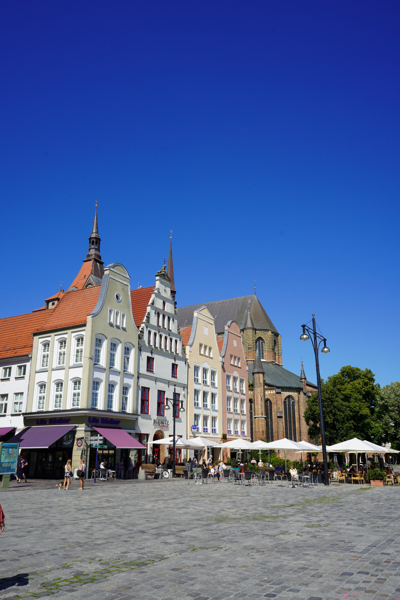 Giebelhäuser am Neuen Markt in Rostock