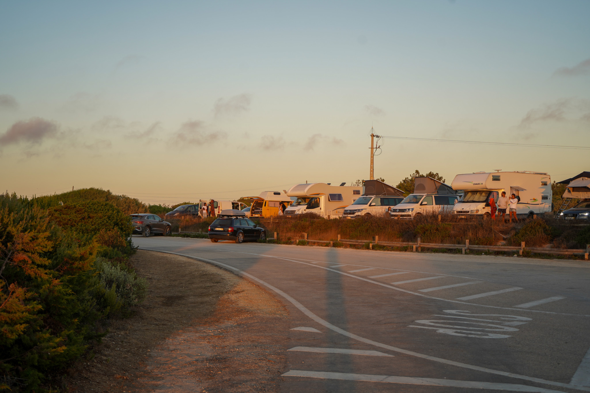 Straße in Odeceixe an der Algarve
