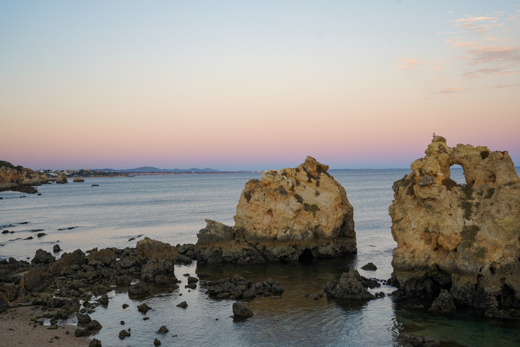 Sonnenuntergang in der Nähe von Albufeira