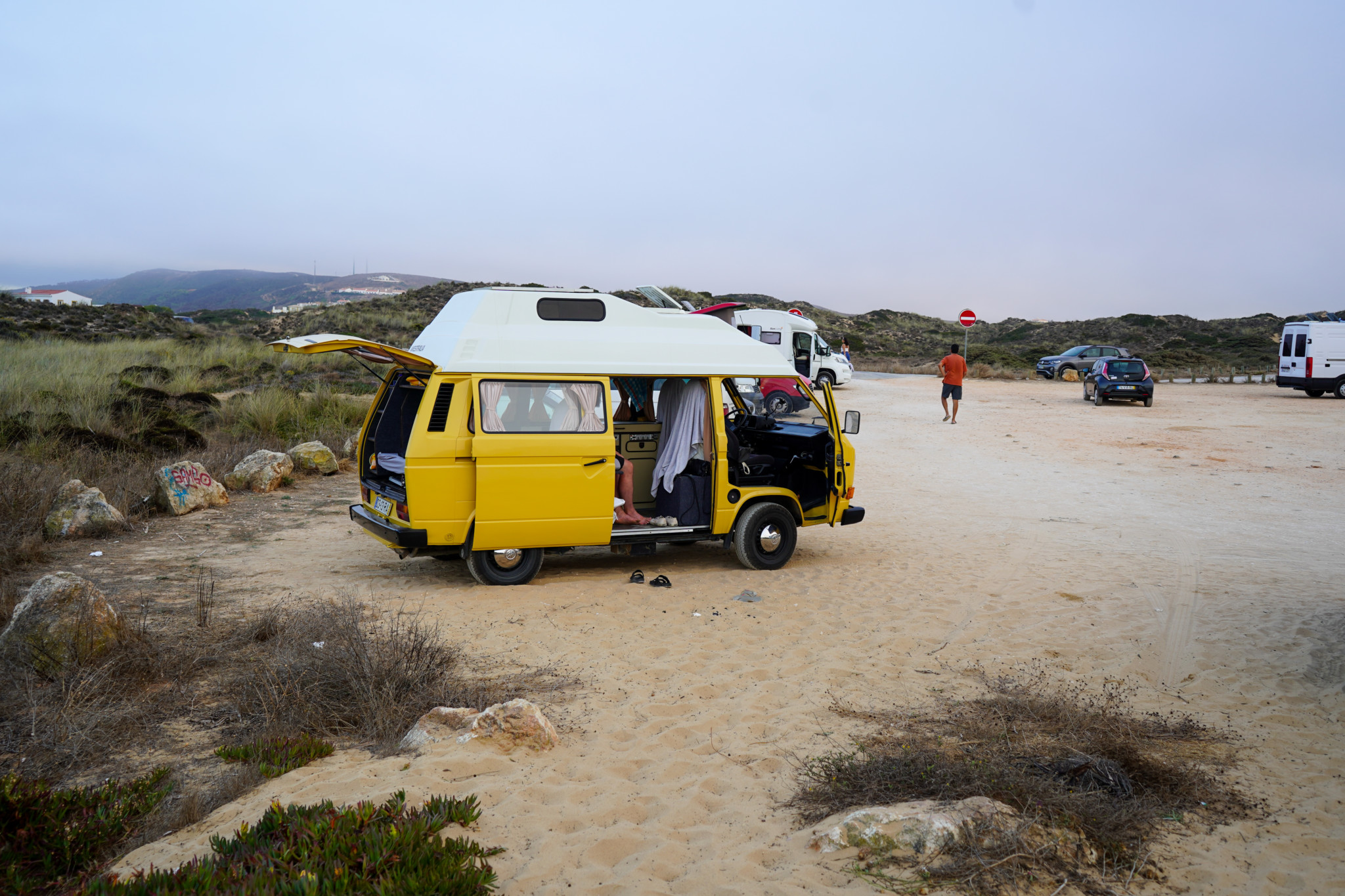 Übernachten am Strandparkplatz der Algarve