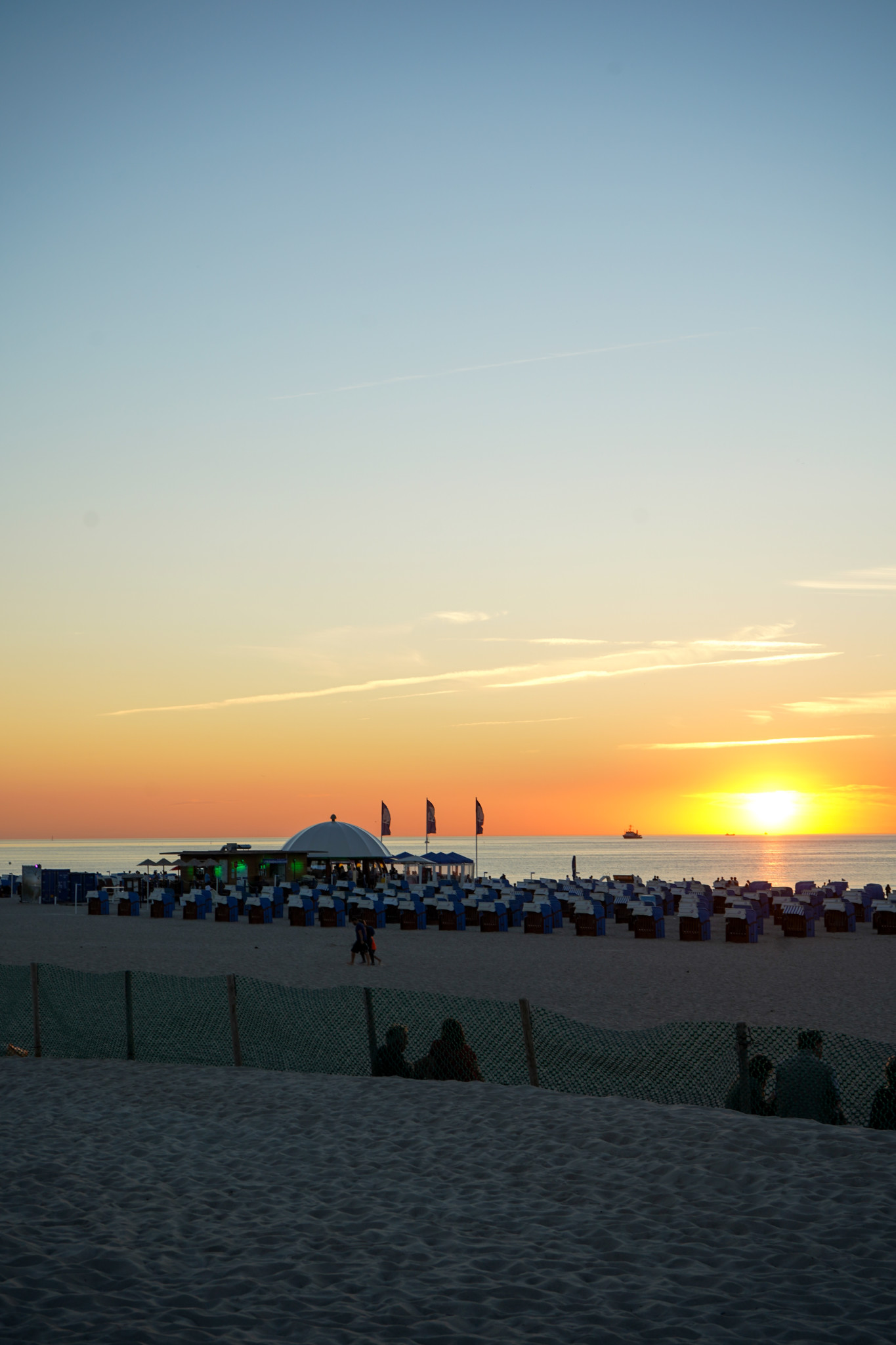 Sonnenuntergang in Warnemünde