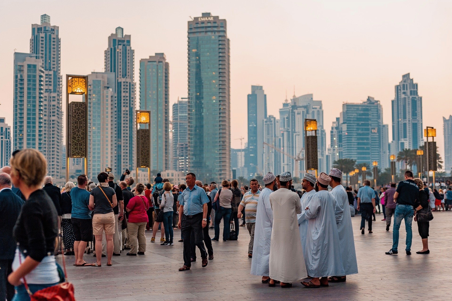 Geheimnisvolle Szene in den Vereinigten Arabischen Emiraten