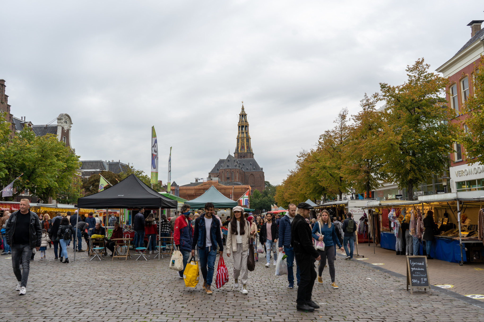 Markt auf dem Grote Markt in Groningen