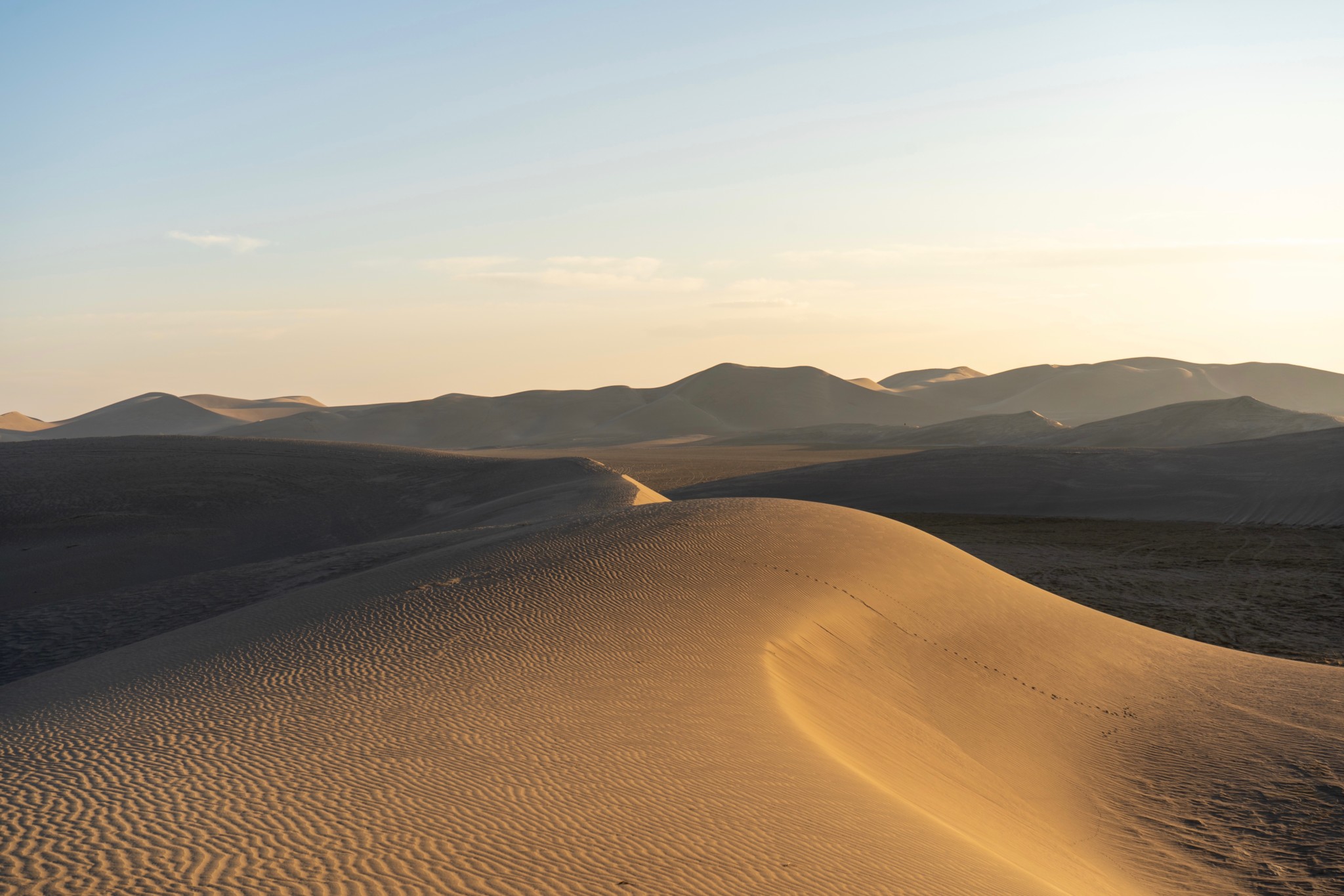 Sanddünen in der Varzaneh Wüste im Iran