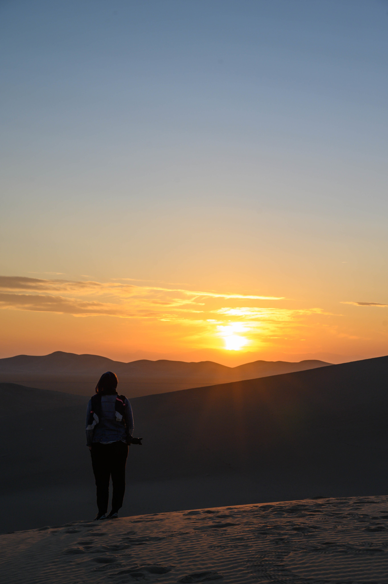 Sonnenuntergang Varzaneh Wüste