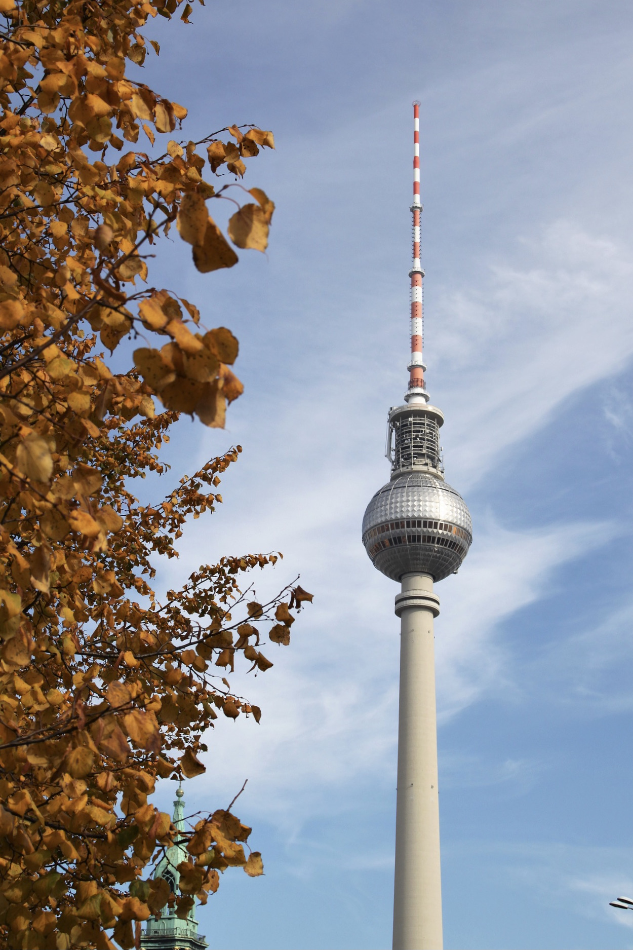 Berliner Fernsehturm im Januar