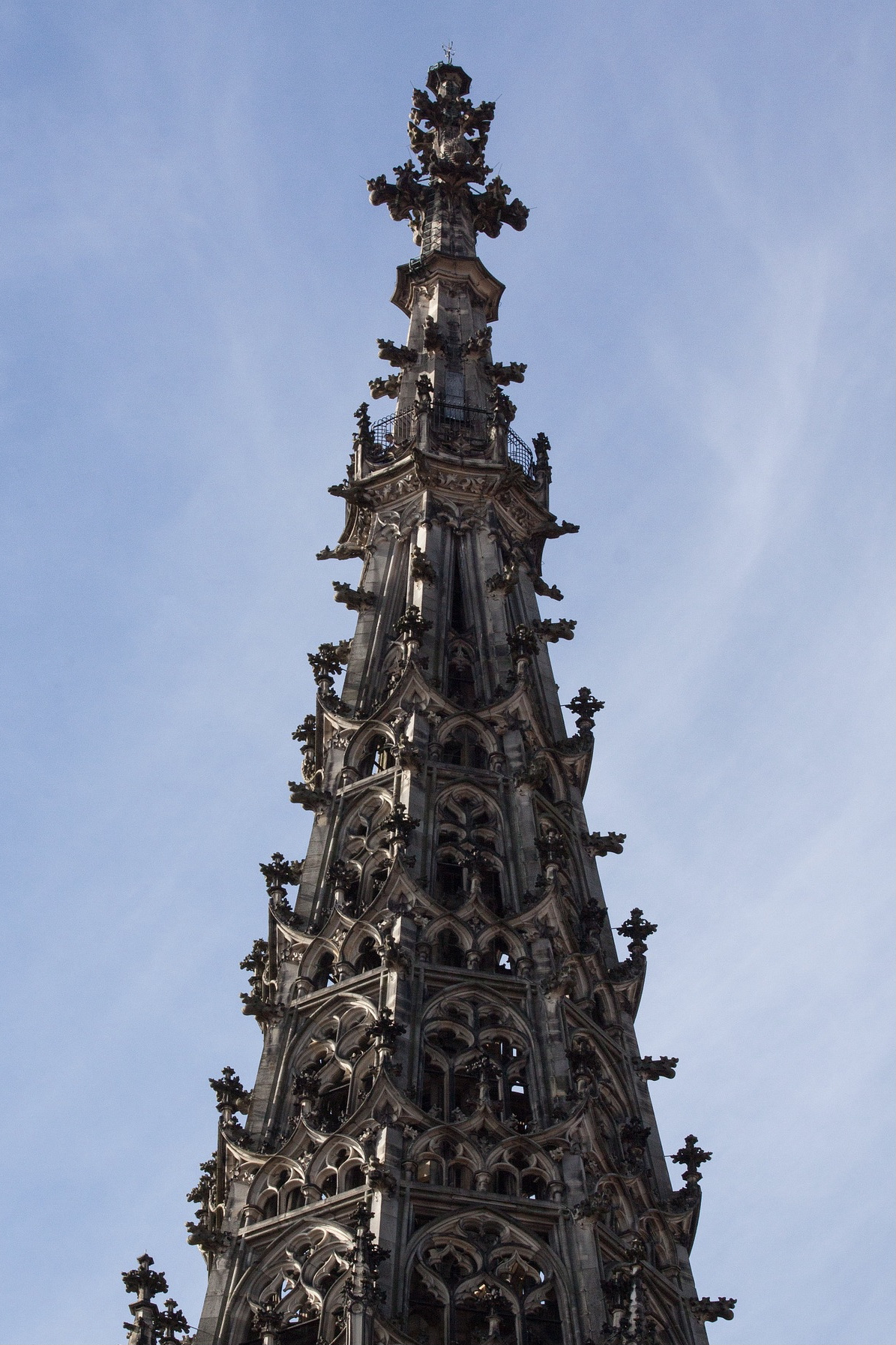 Die Spitze des Ulmer Münsters in Ba-Wü