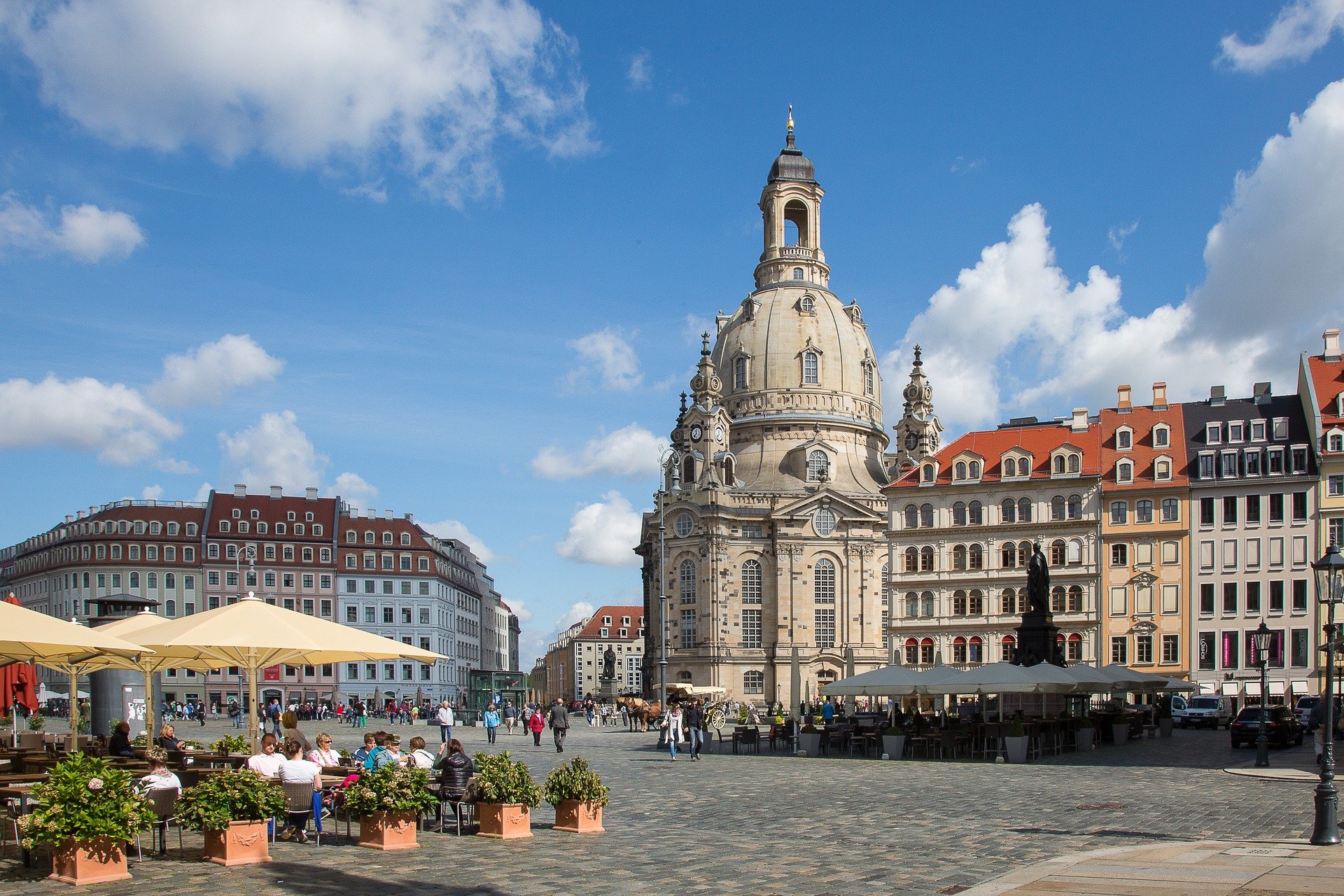 Hübsche Altstadt von Dresden