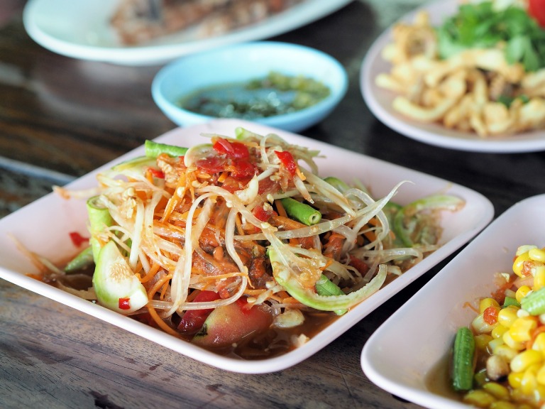 Papaya Salat aus Thailand