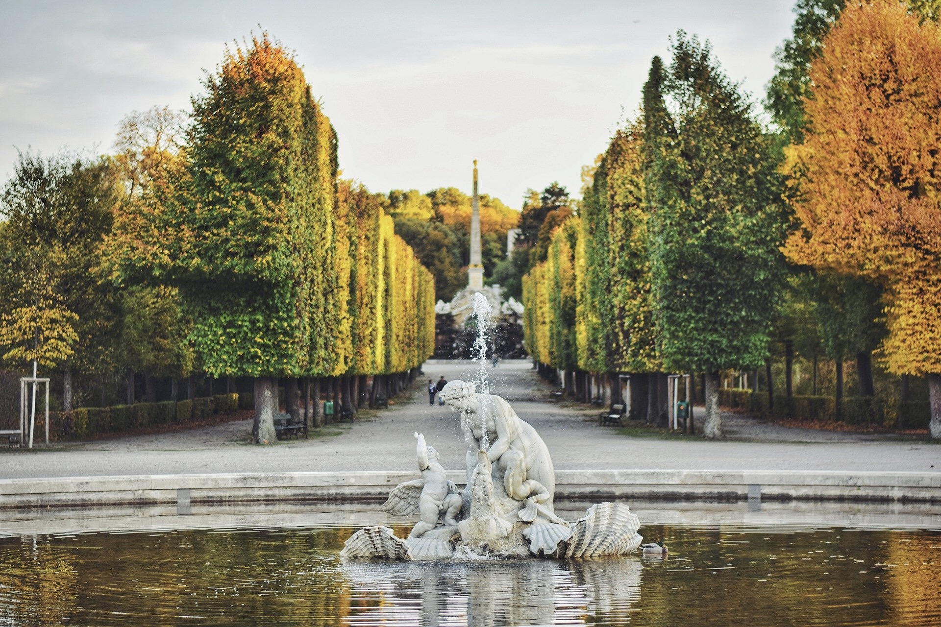 Im Herbst sind die Parks in Wien besonders schön