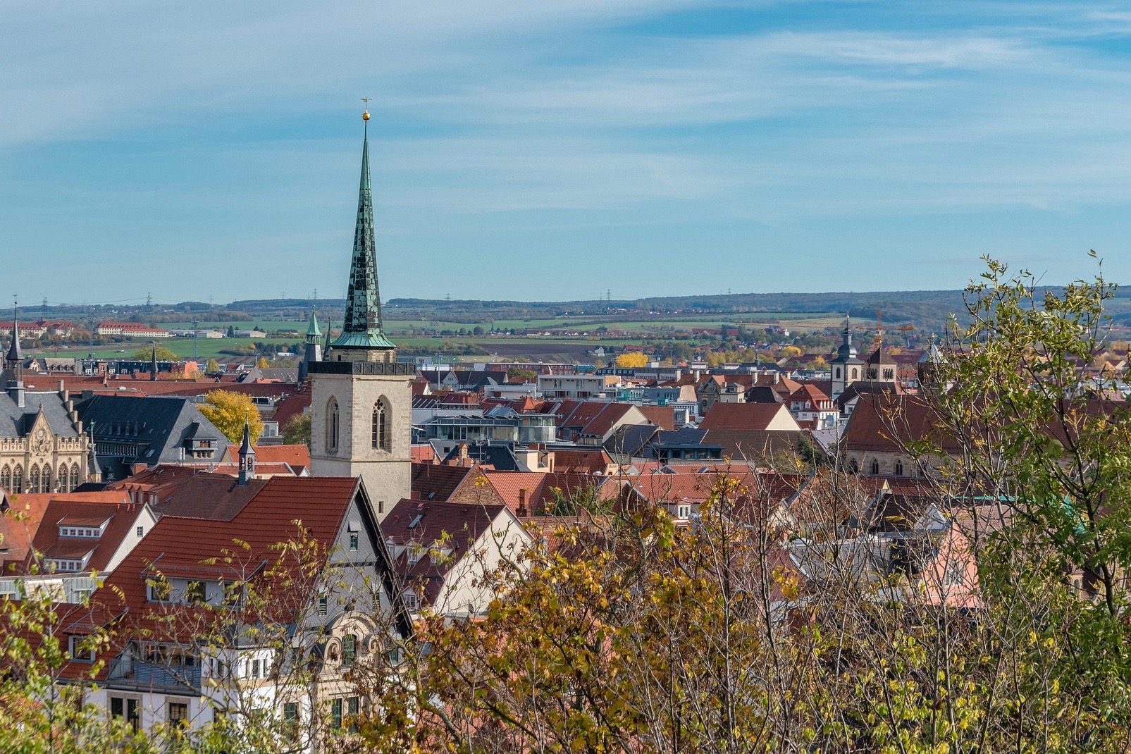 Ausblick über Erfurt