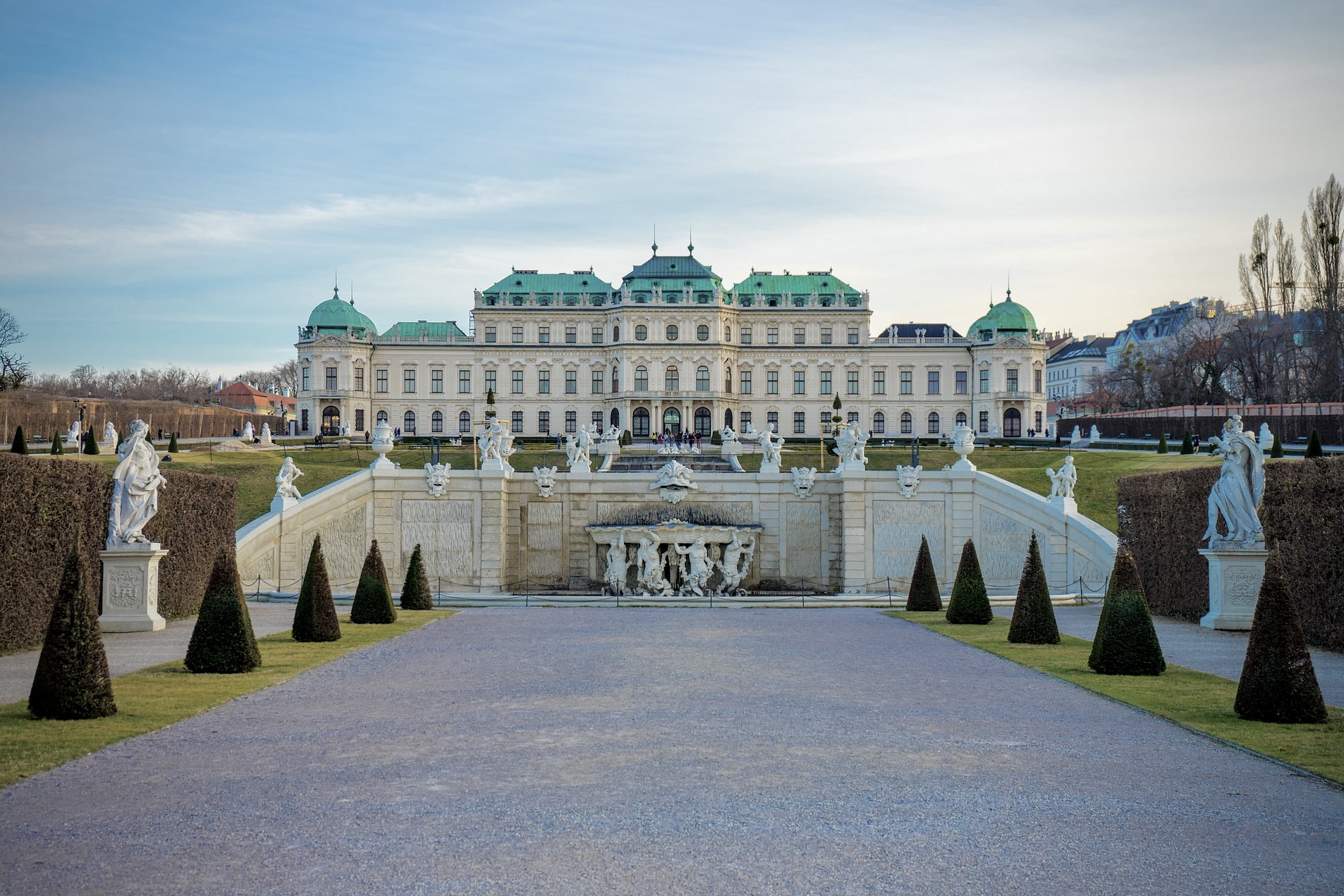 Wien Sehenswürdigkeiten wie das Museum und Schloss Belvedere sind ein Highlight