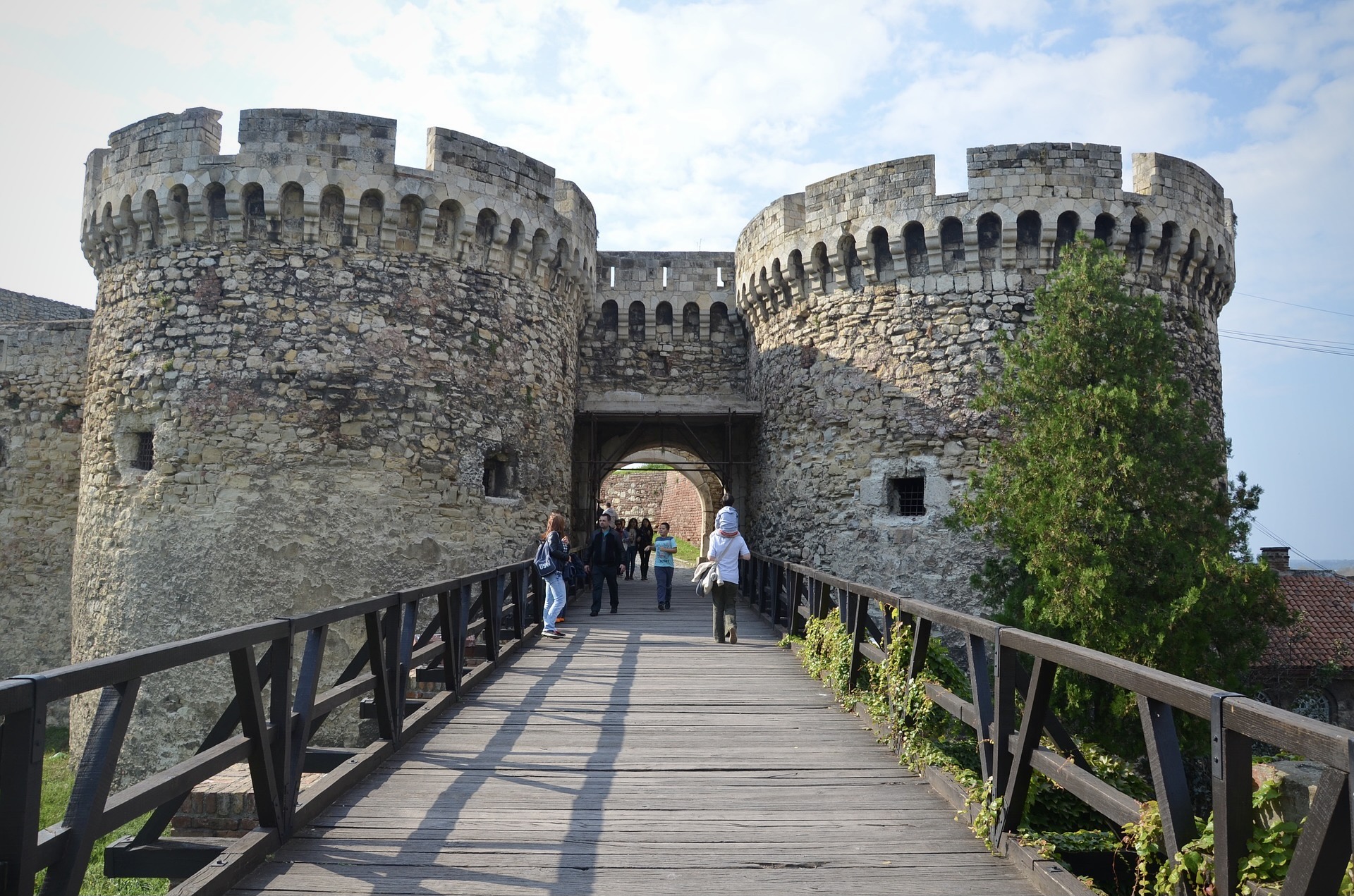 Die Festung in Belgrad ist eine Sehenswürdigkeit bei einer Städtereise