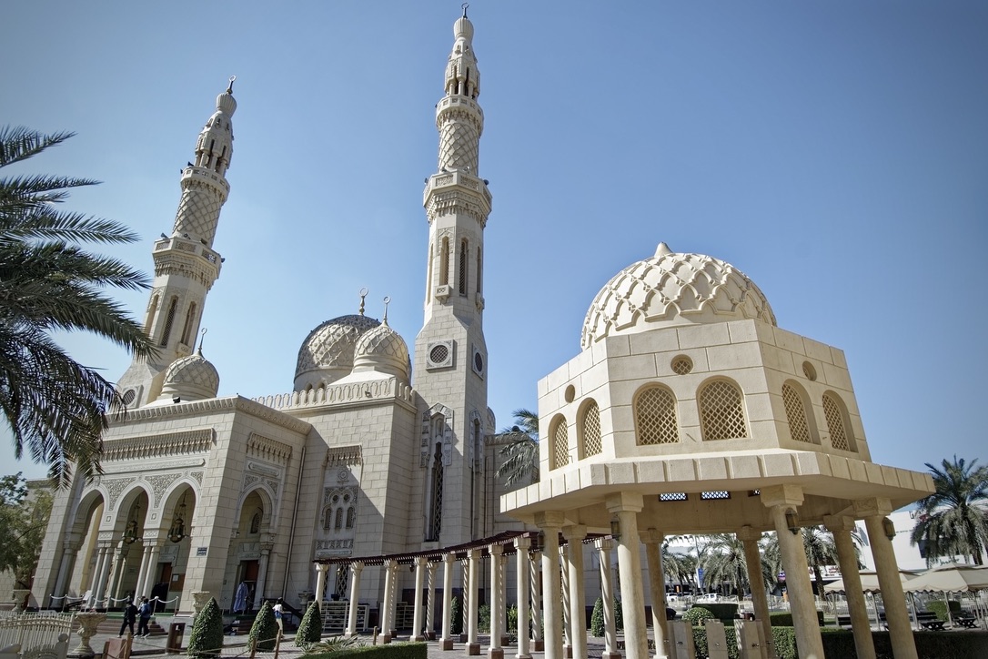 Die Jumeirah Moschee in Dubai