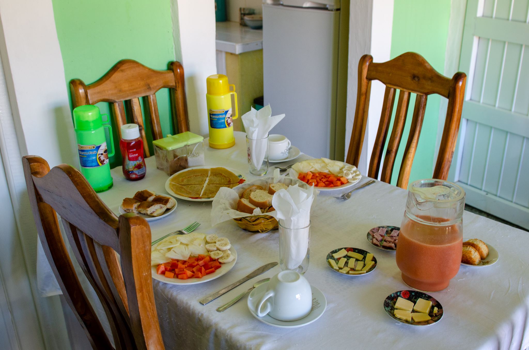 Typisches Frühstück in Kuba