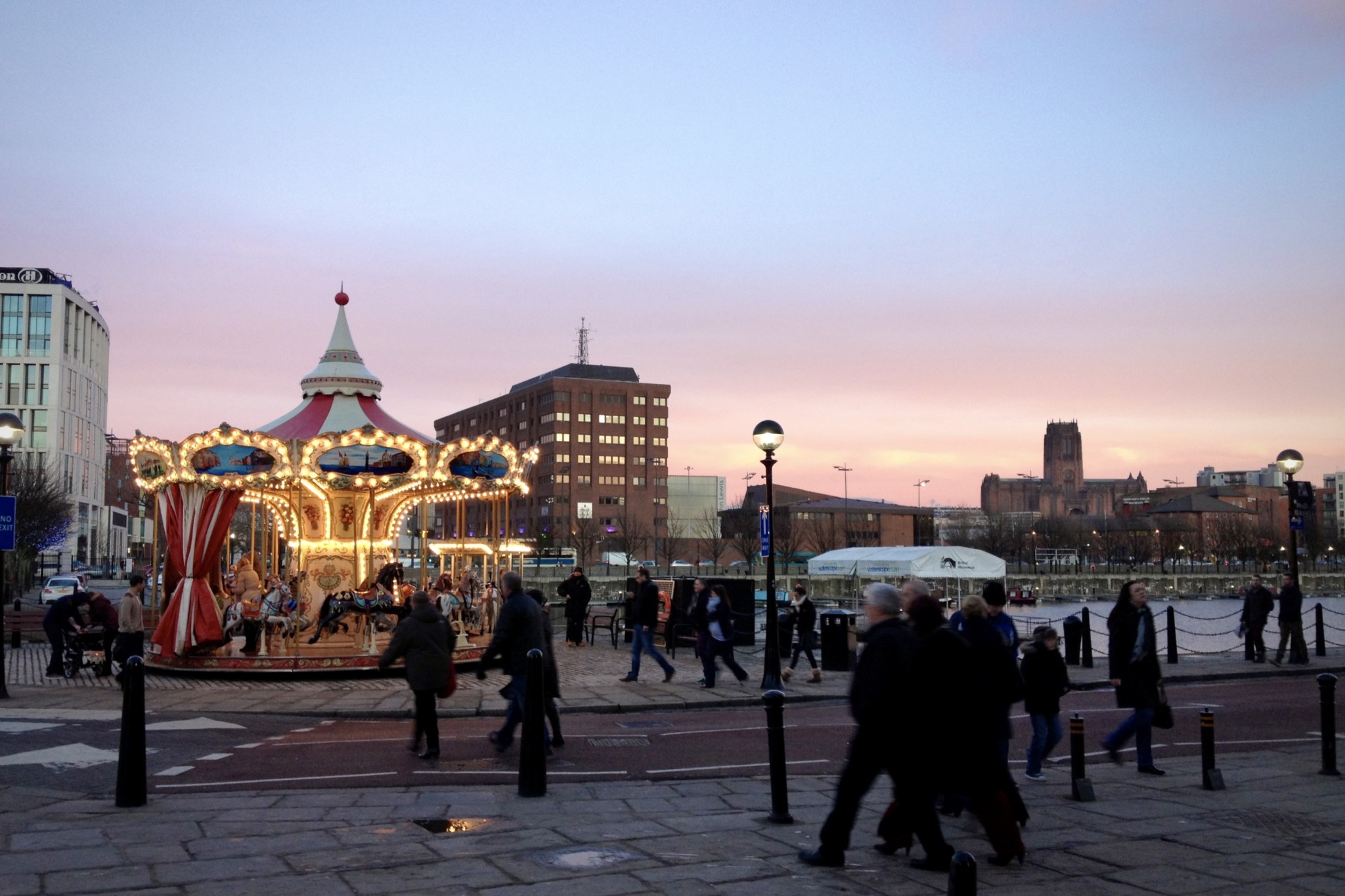 Der Hafen von Liverpool in England