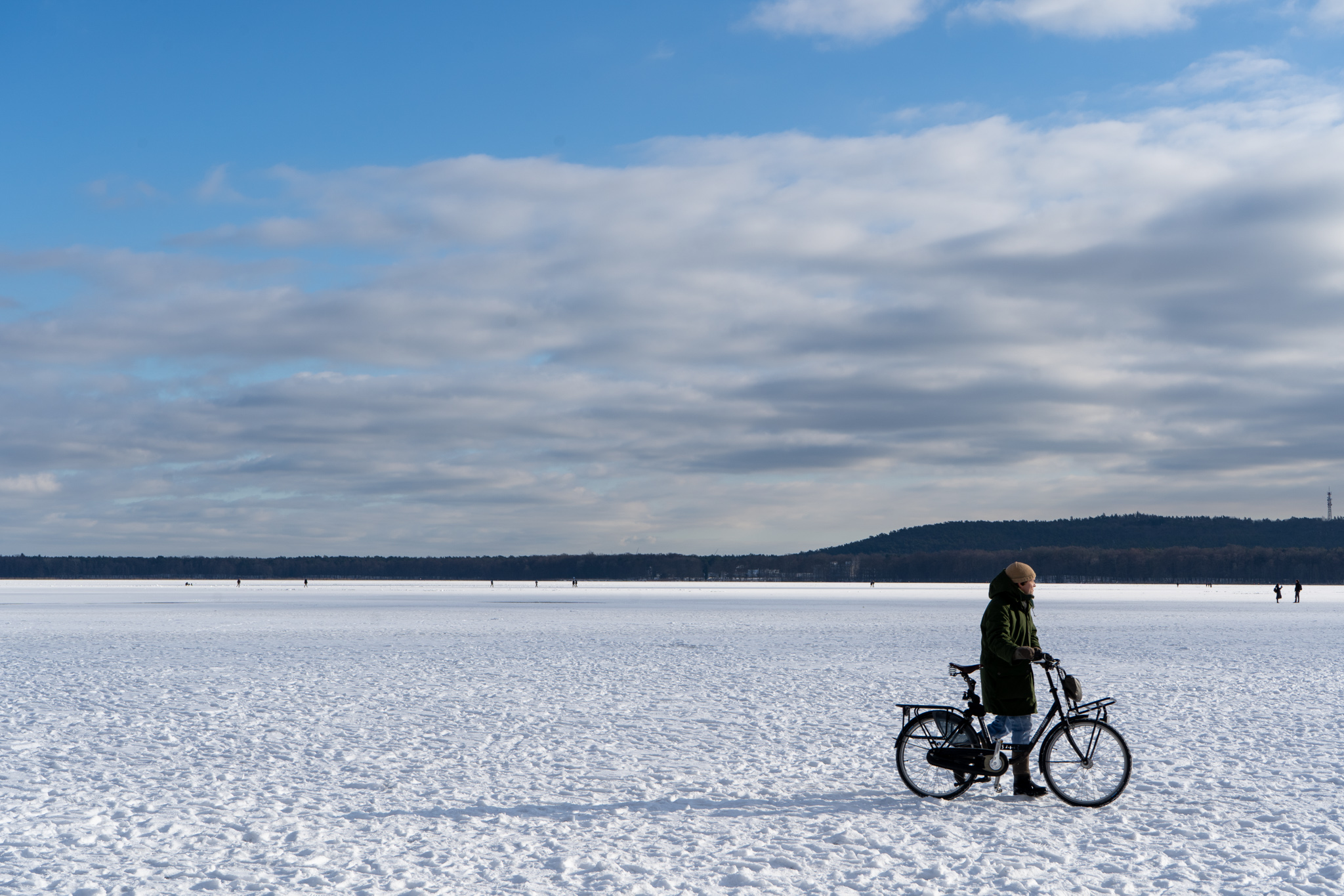 Müggelsee im Winter in Berlin