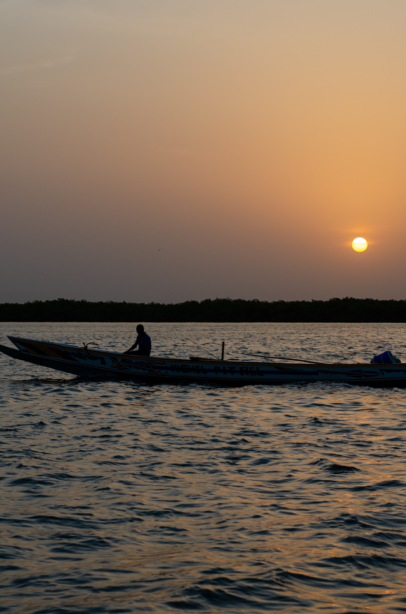 Sonnenuntergang im Sine Saloum Delta