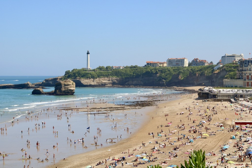 Biarritz an der französischen Atlantikküste