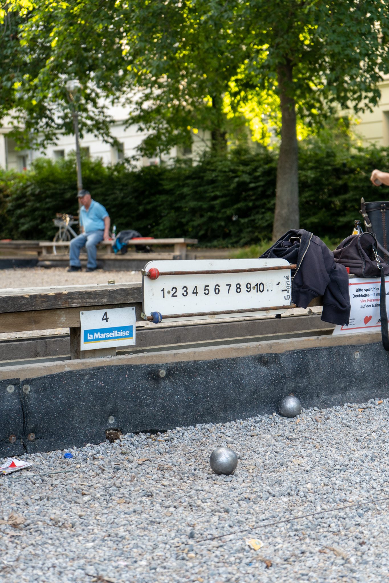 Boule am Landwehrkanal in Berlin