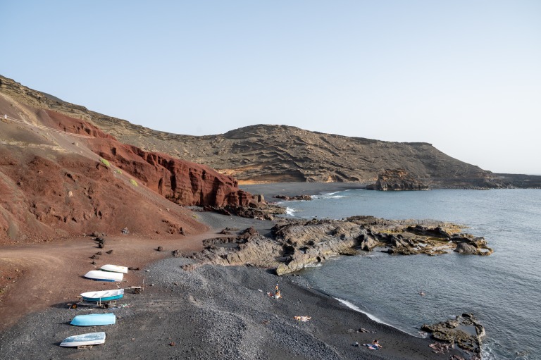 Die Lagune von El Golfo auf Lanzarote