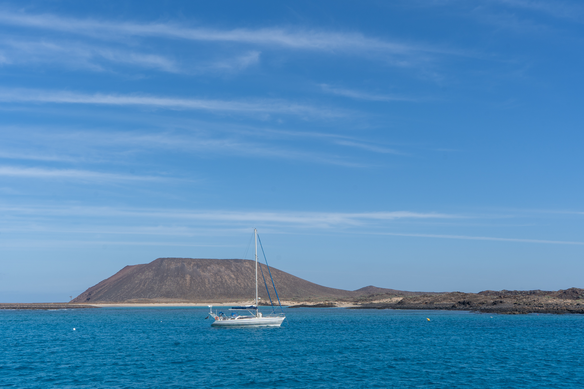 Ausblick auf die Isla de Lobos vor Fuerteventura