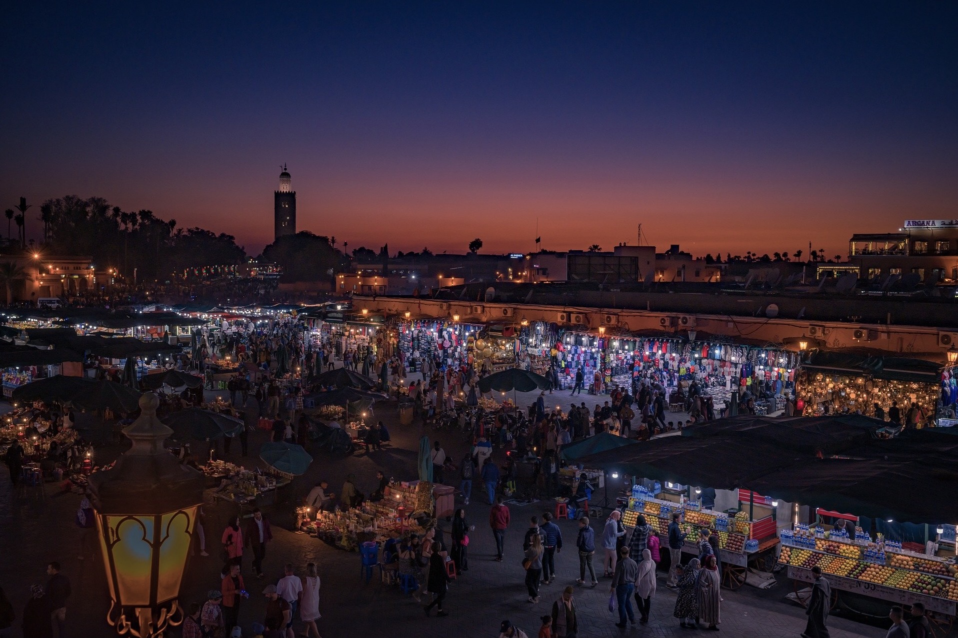 Der Markt in Marrakesch: eines der besten Reiseziele im März