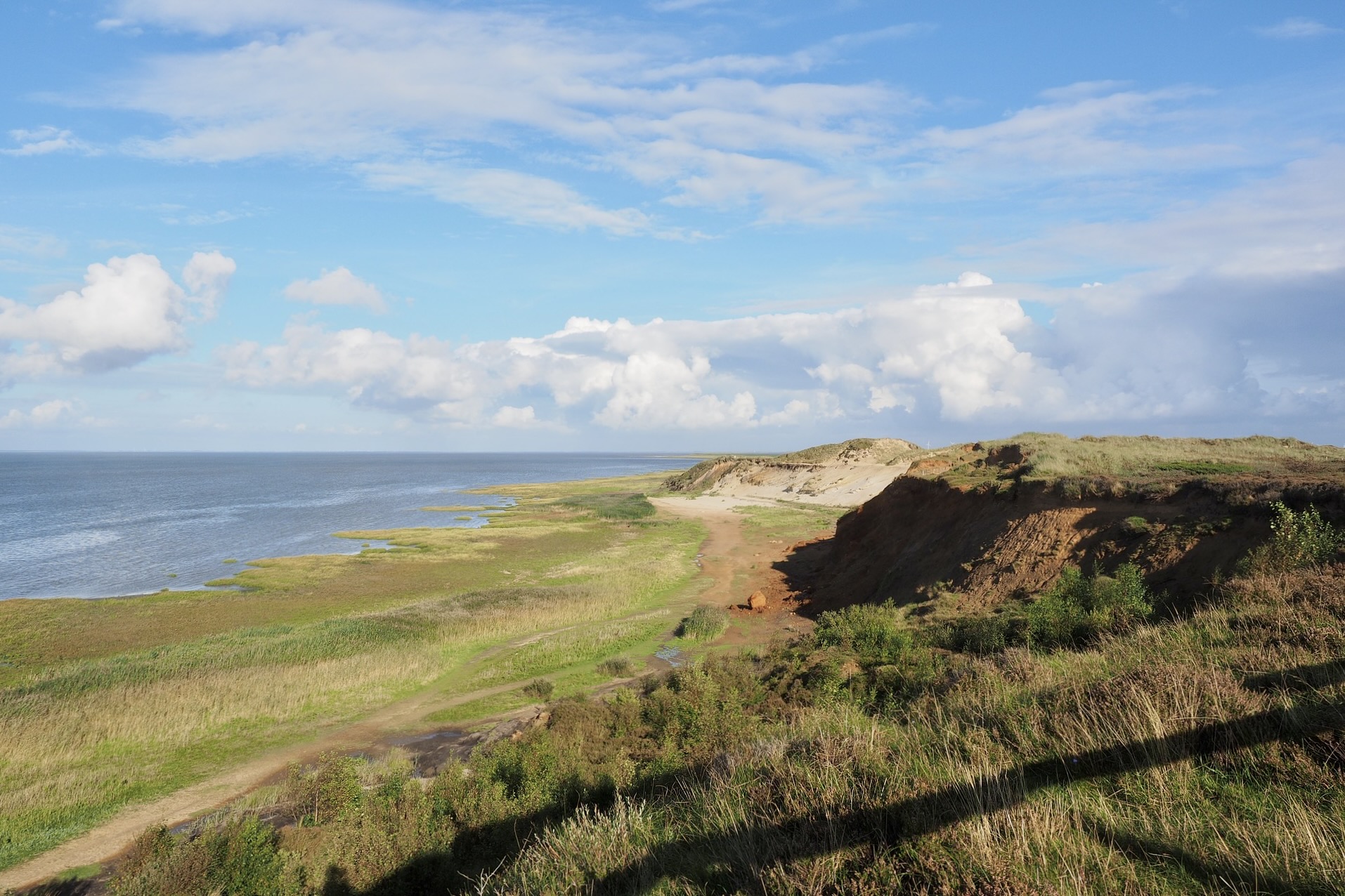 Das Morsum Kliff auf der Insel Sylt ist ein schöner Ausflug