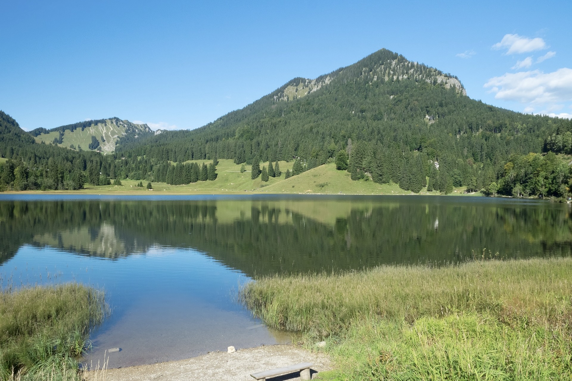 Der Spitzingsee ist ein Bergsee in den Alpen im Süden Bayerns