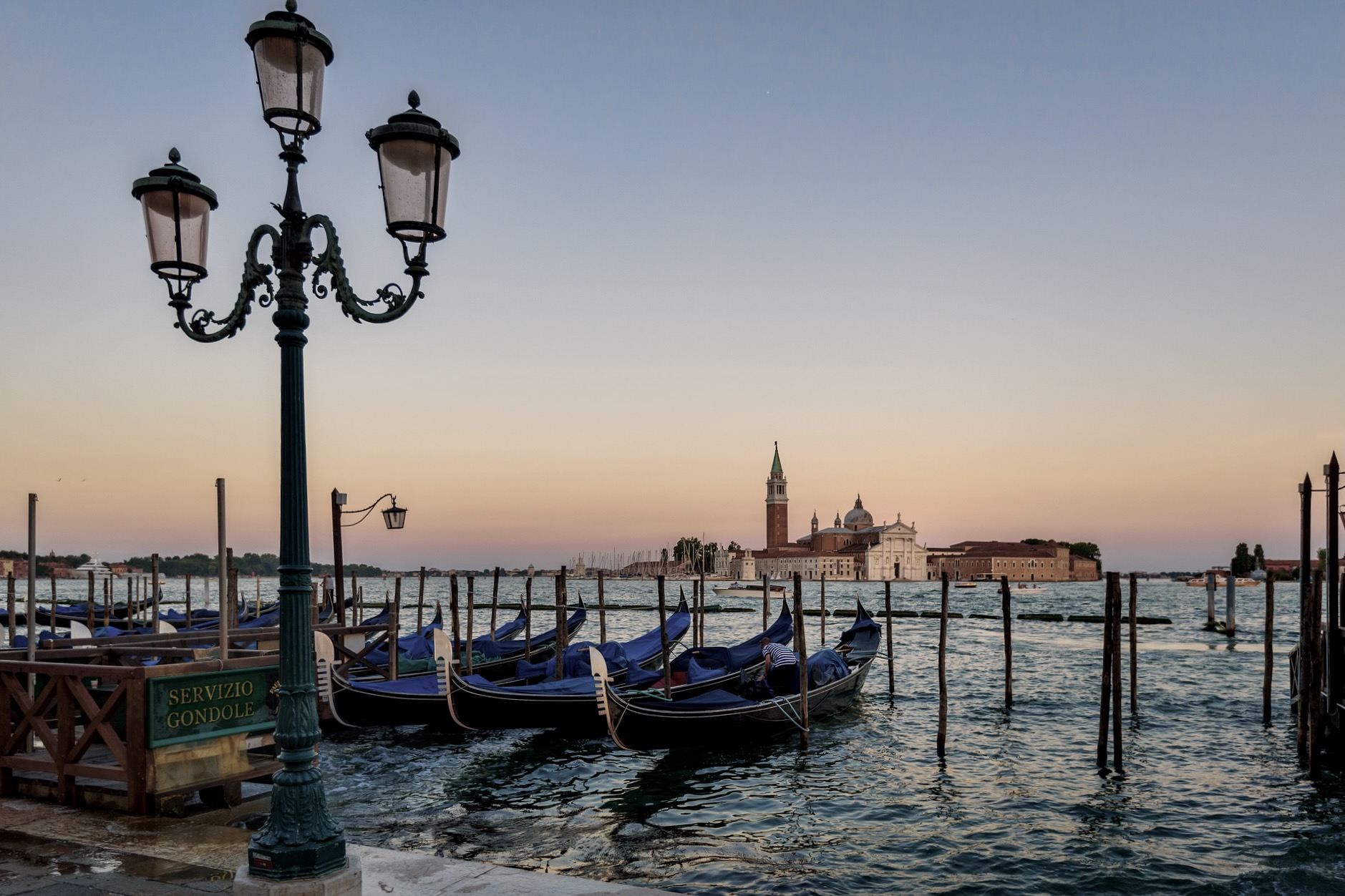 Ausblick von San Giorgio Maggiore auf Venedig