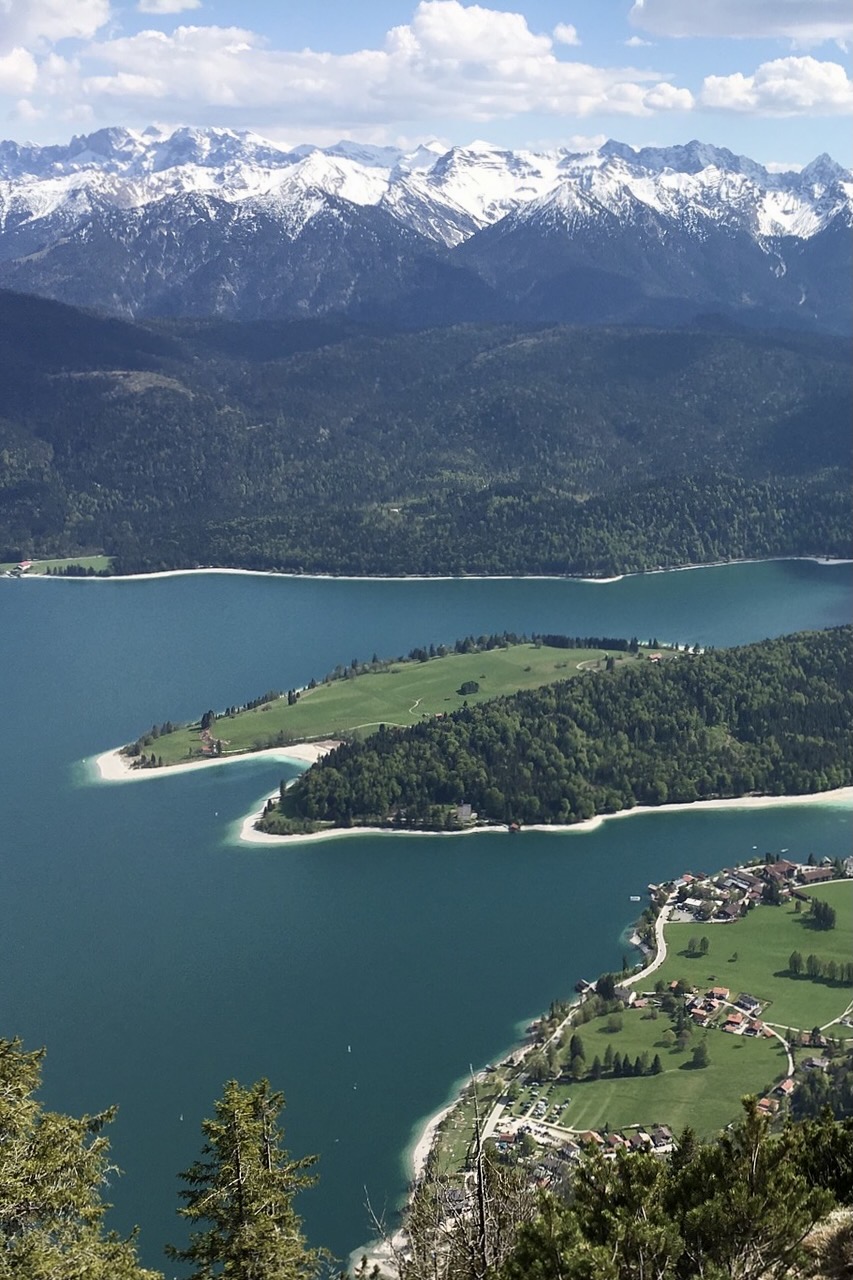 Der Walchensee von oben