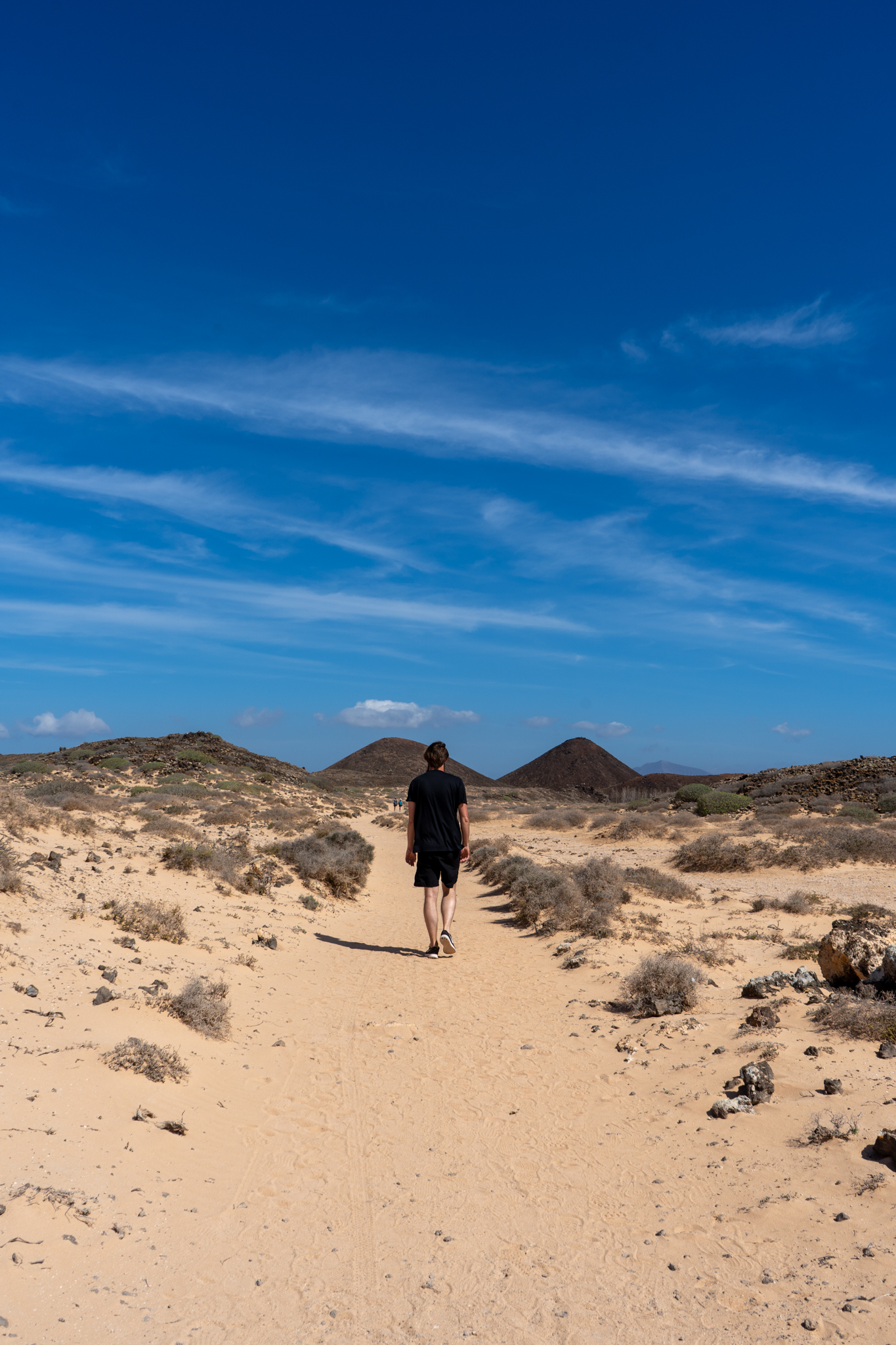 Sandweg auf der Lobos Insel