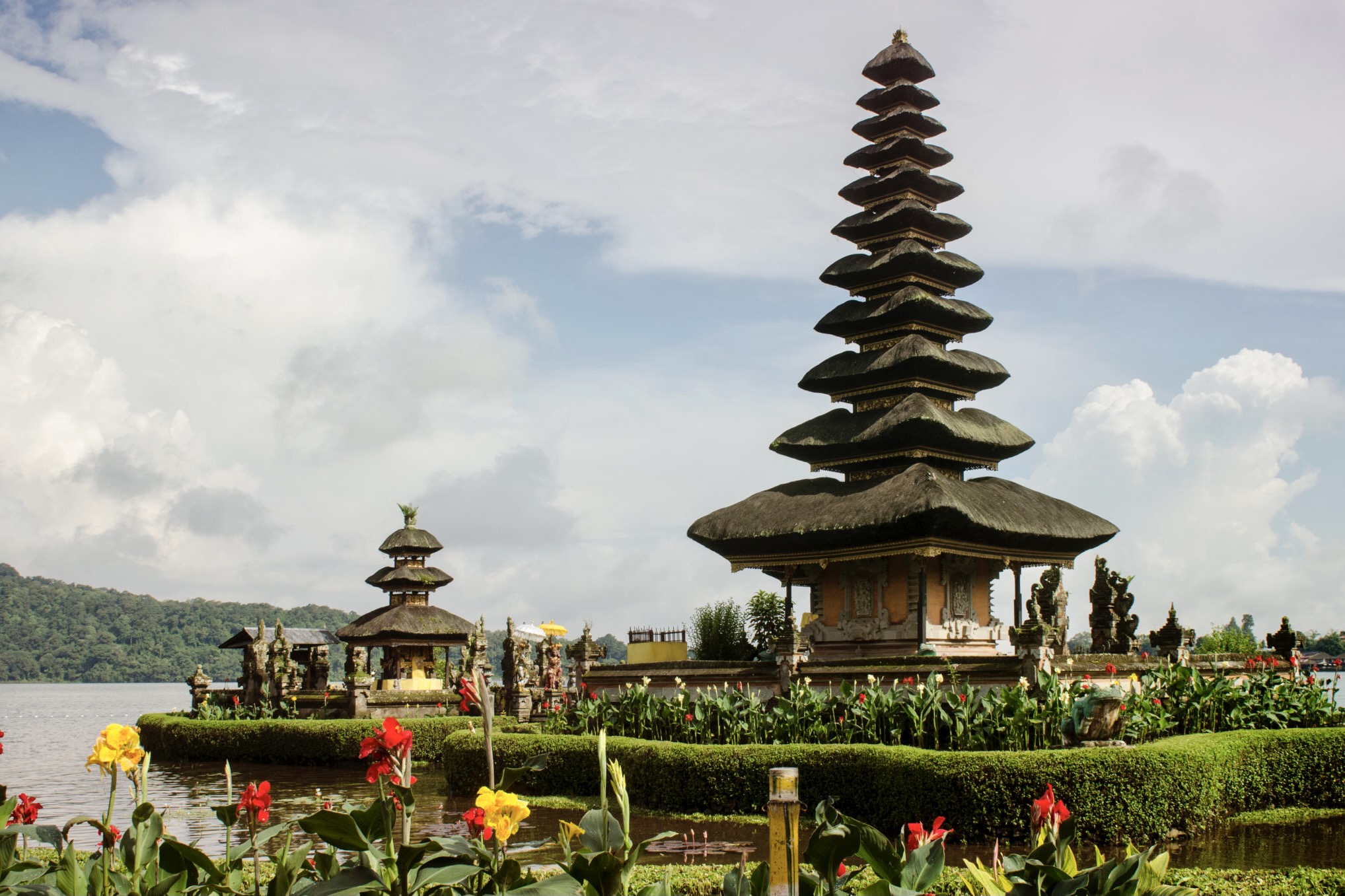 Ein Tempel in Bali in Indonesien