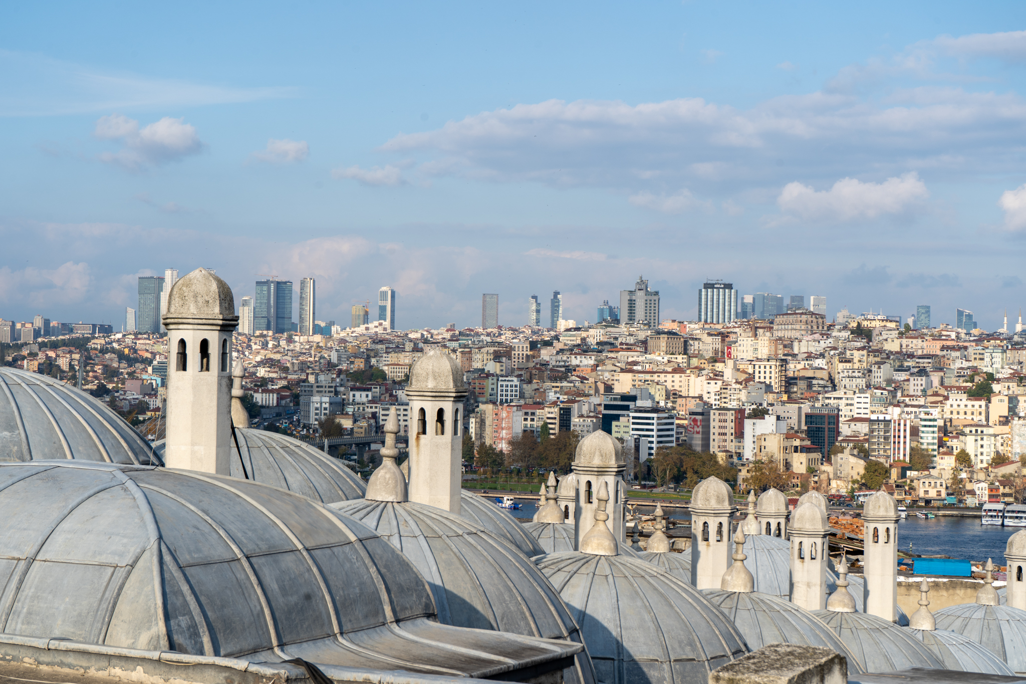 Blick über die Sehenswürdigkeiten in Istanbul