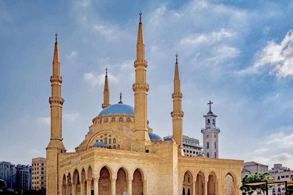 Moschee in Beirut im Libanon