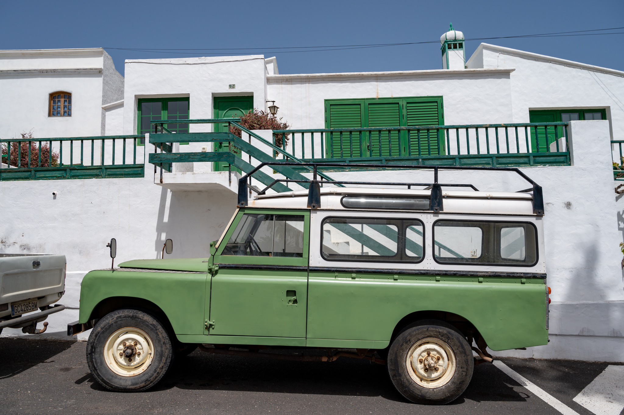 Ein Landrover Defender in Lanzarote