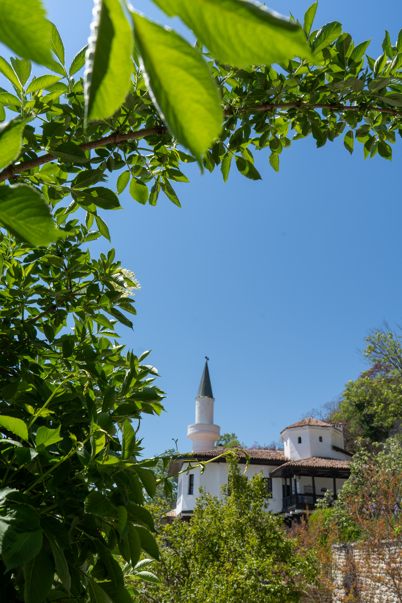 Minarett in Baltschik in Bulgarien