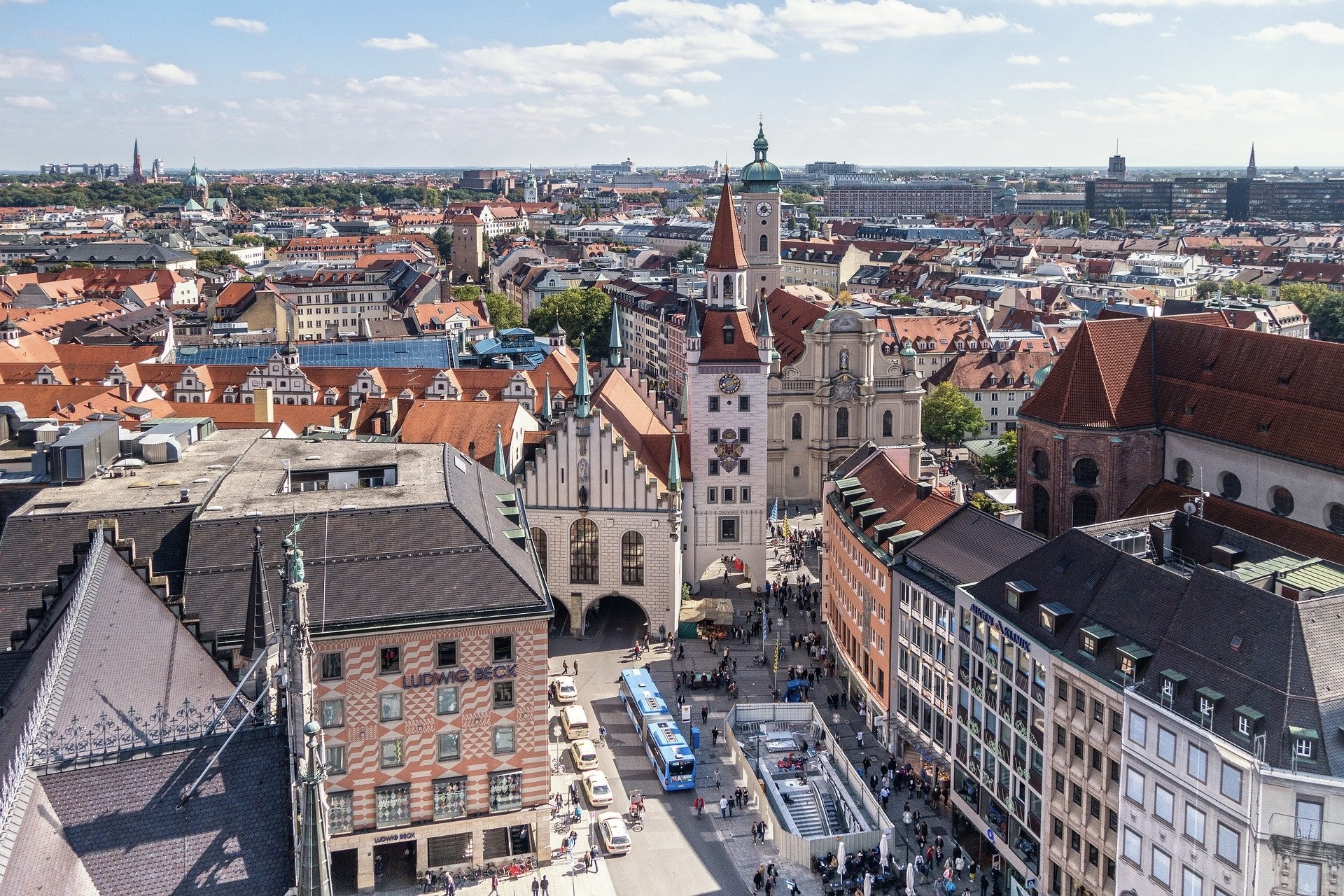 Ausblick über München