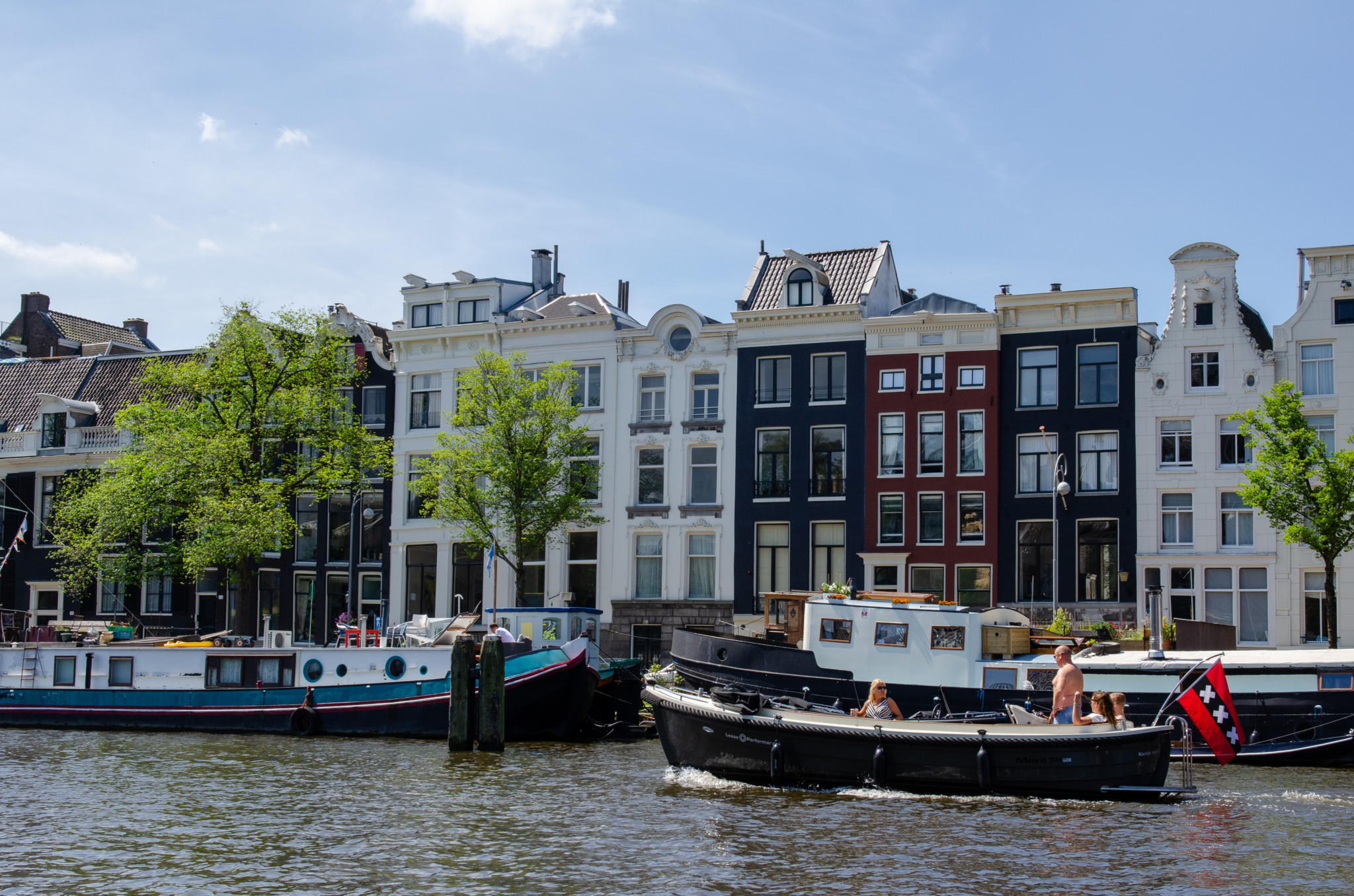 Amsterdam in Holland per Boot