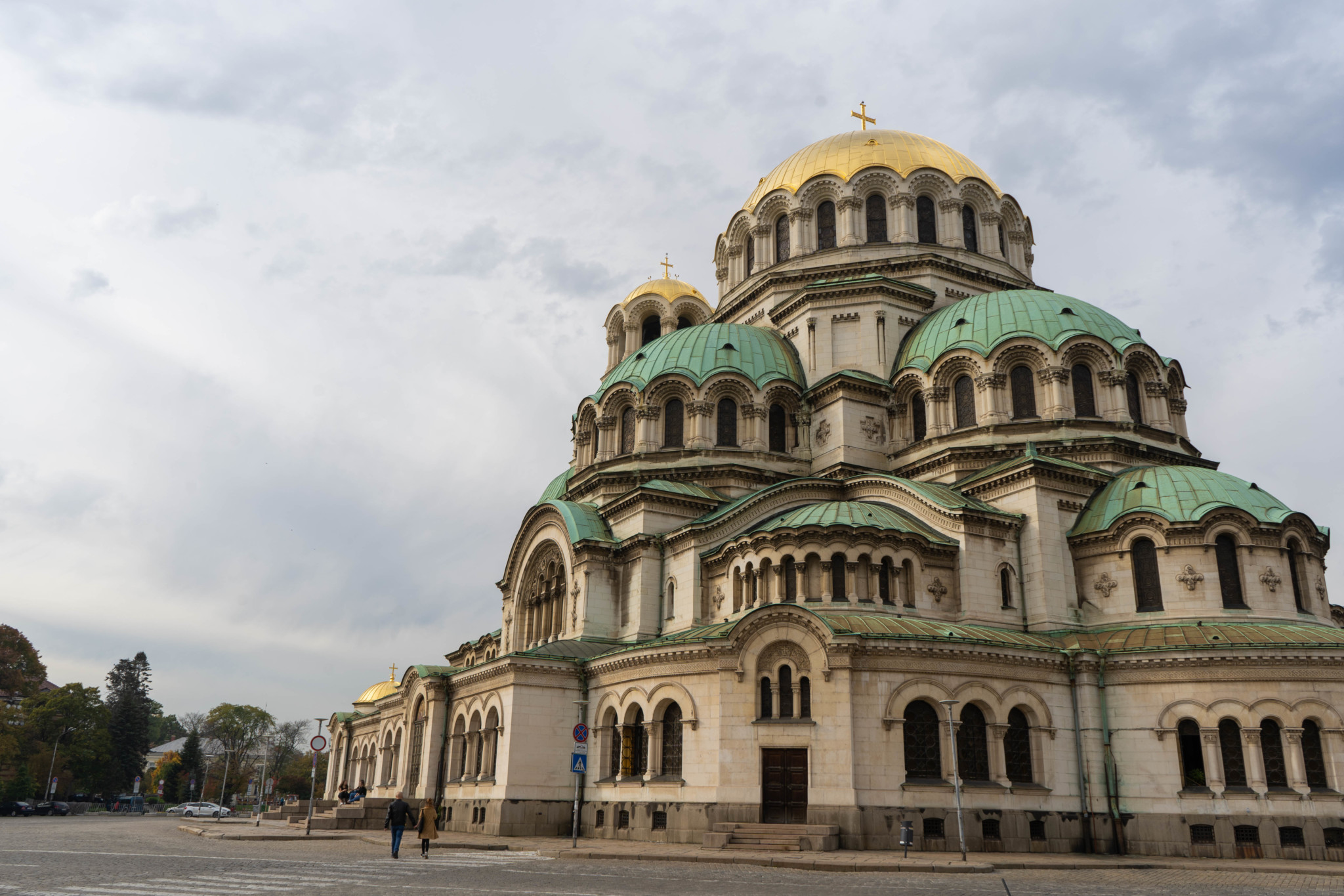 Die Kathedrale in Sofia in Bulgarien von außen