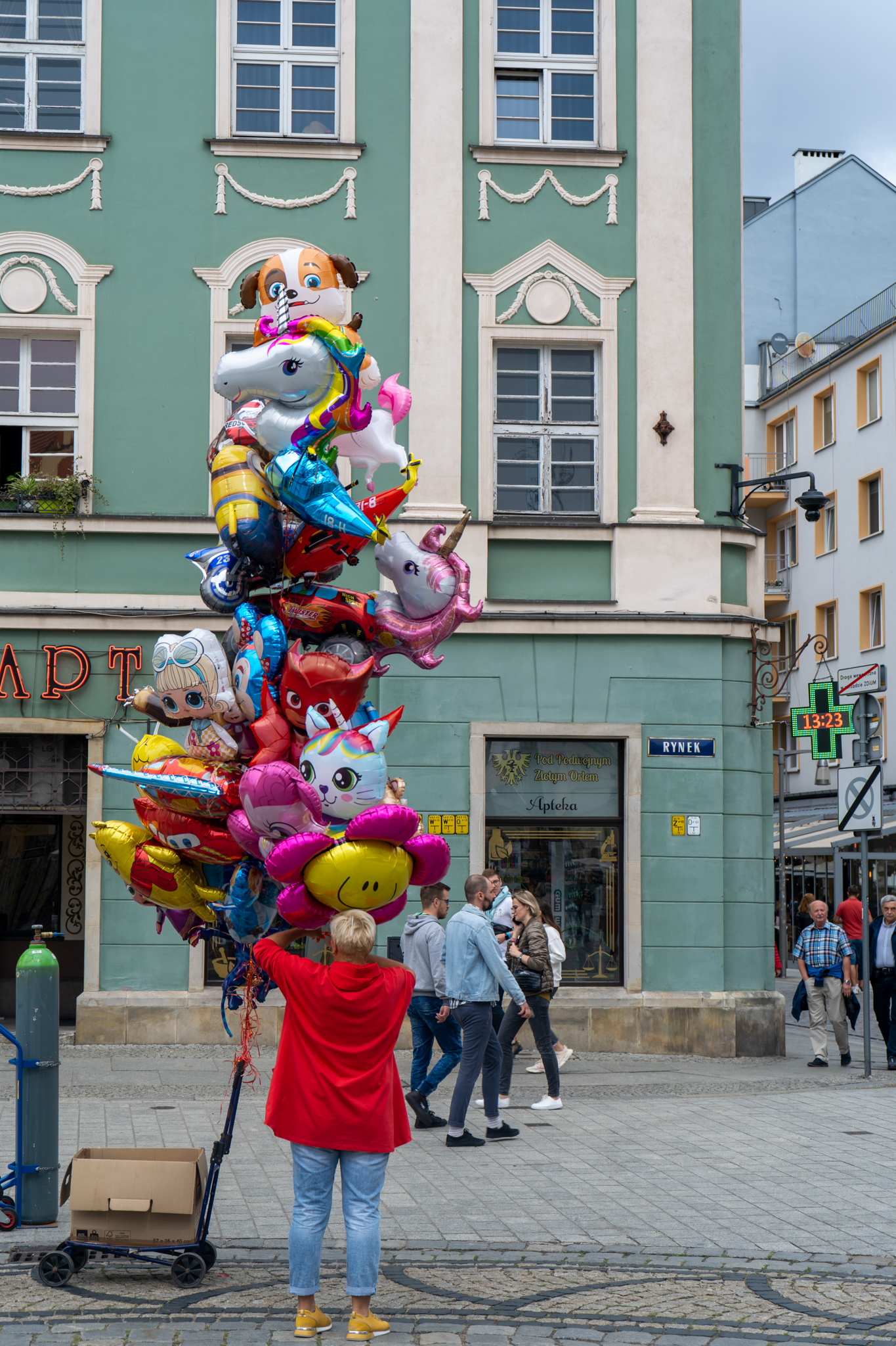 Luftballons auf dem Rynek in Breslau