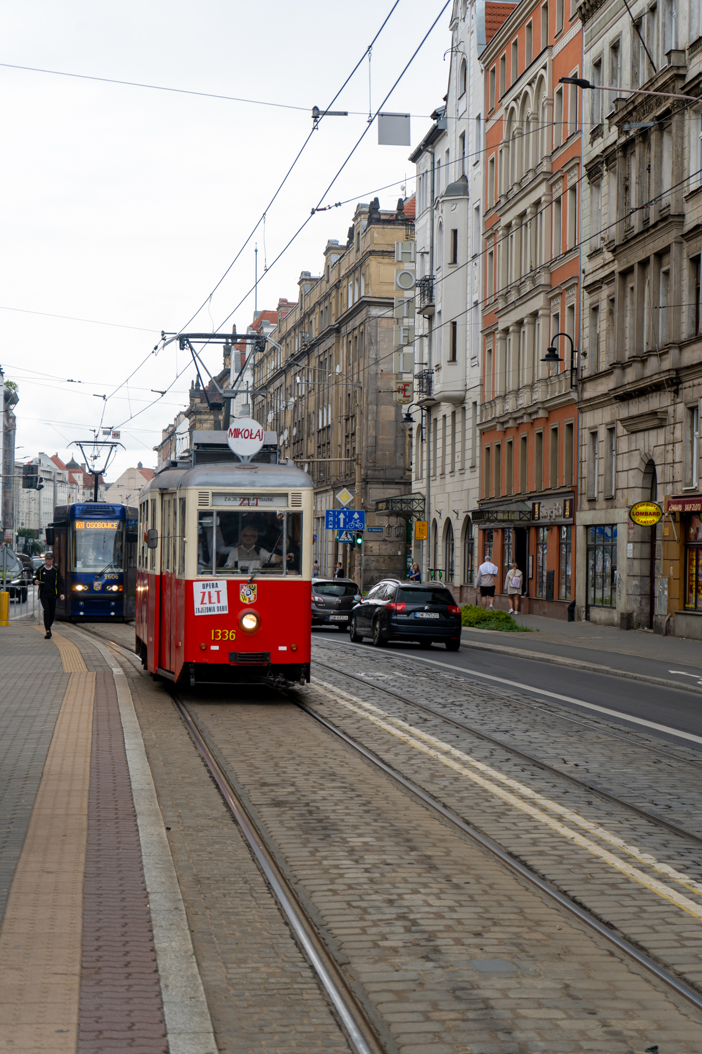 Alte Straßenbahn in Breslau