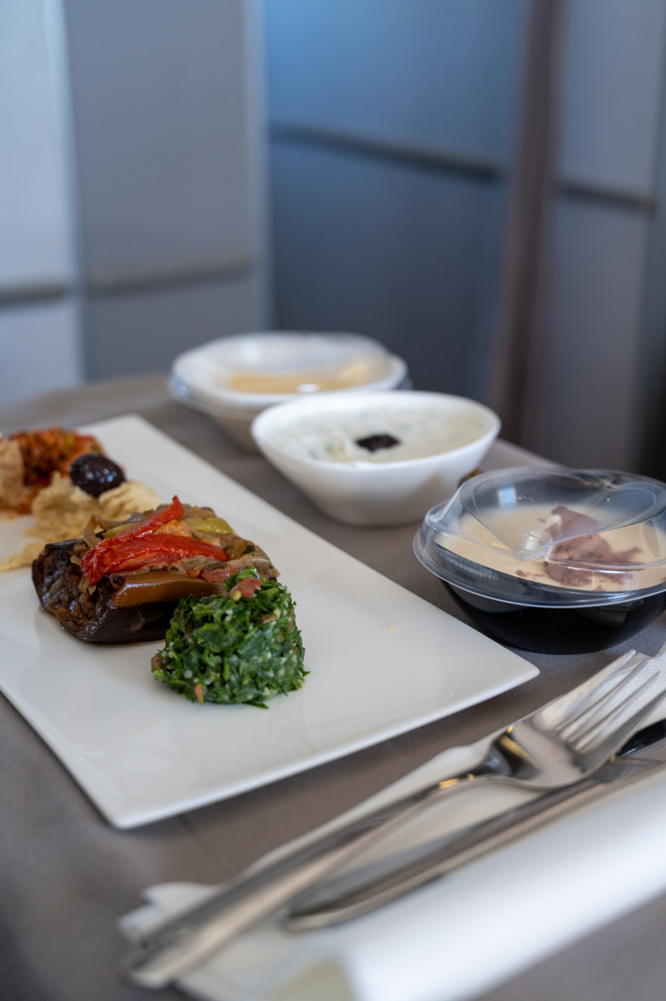 Essen der A330 Business Class von Turlish Airlines